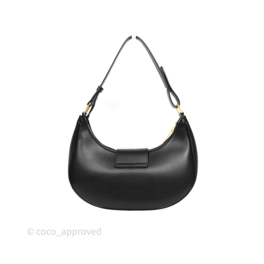 Celine Medium Ava Triomphe Bag Black Smooth Calfskin
