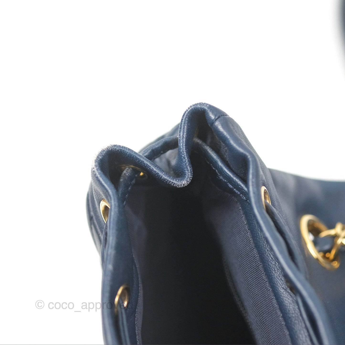 Chanel Mini Navy Calfskin Urban Spirit Backpack ⁣⁣⁣⁣⁣⁣⁣⁣⁣⁣⁣⁣⁣⁣Gold Hardware