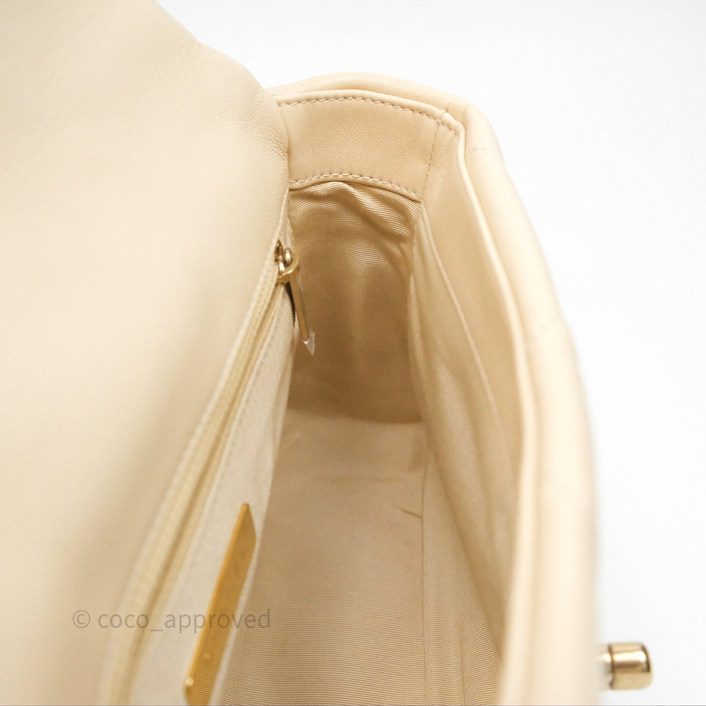 Chanel 19 Small Beige Mixed Hardware