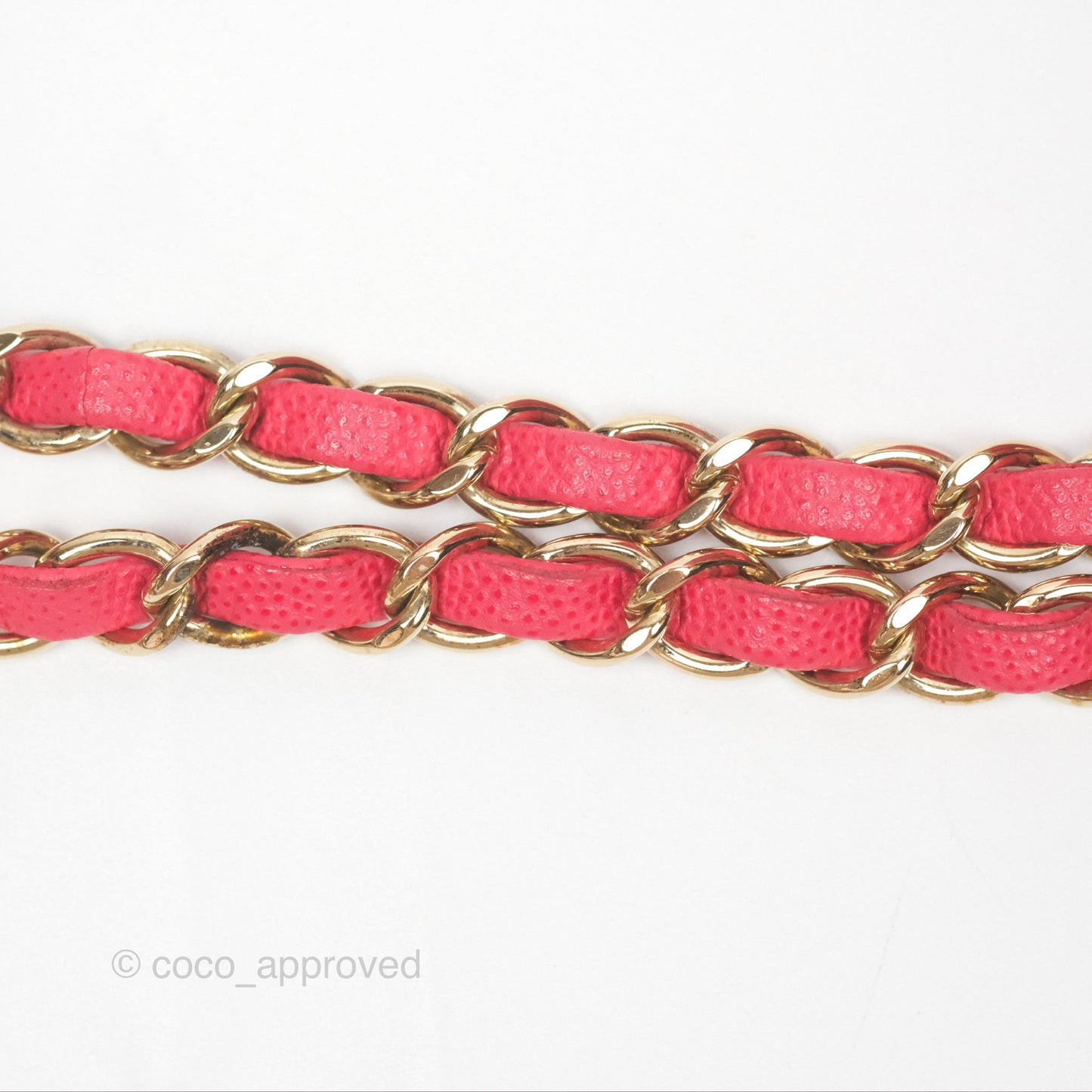 Chanel Mini Square Pink Caviar Gold Hardware 17C