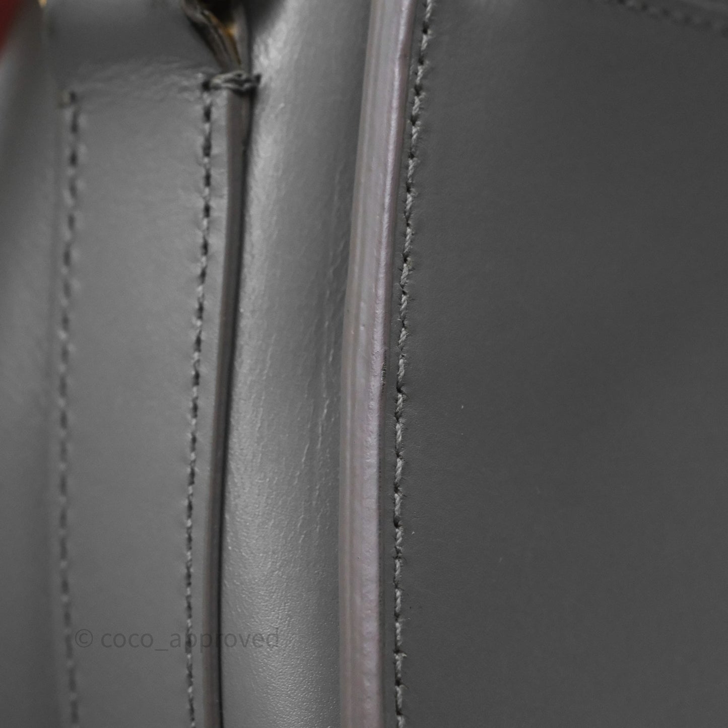 Christian Dior Medium Bobby Flap Grey Box Calfskin