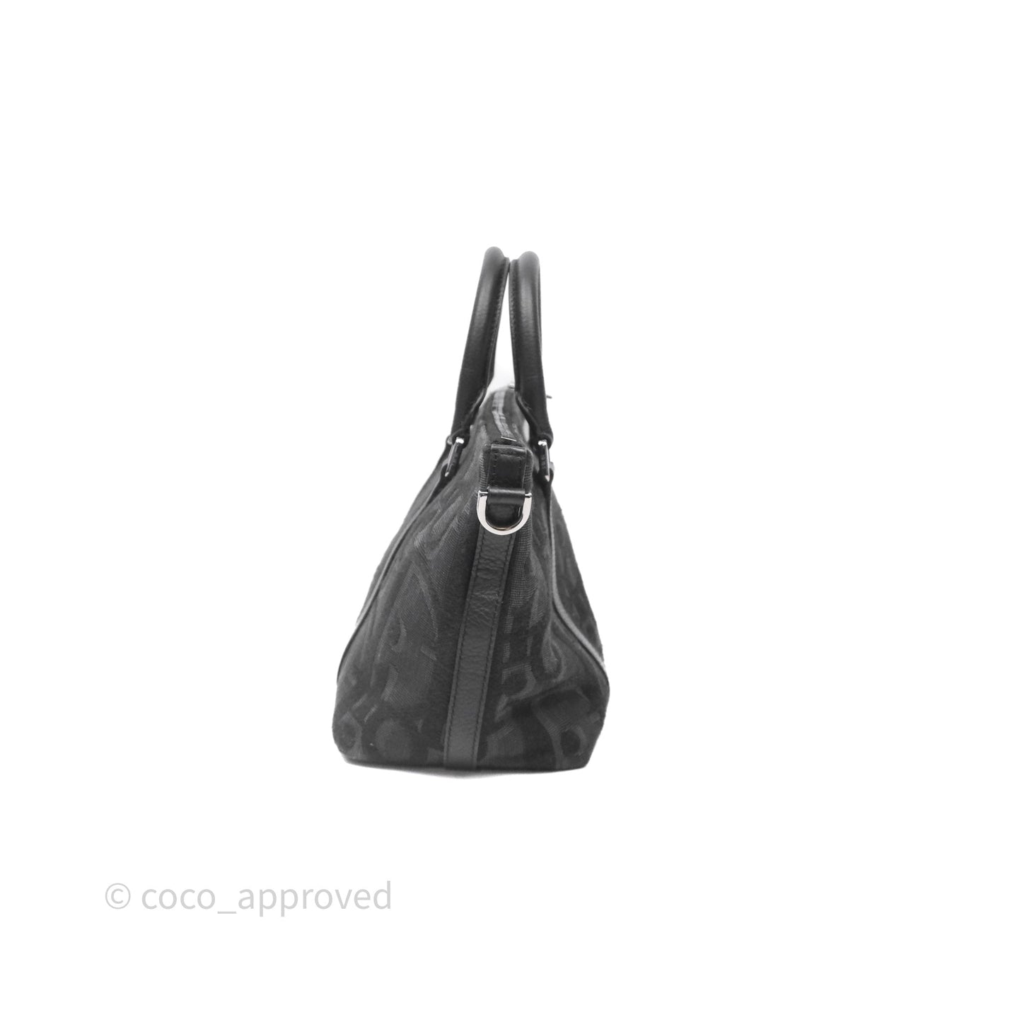 Christian Dior Oblique Jacquard Weekender Black Bag