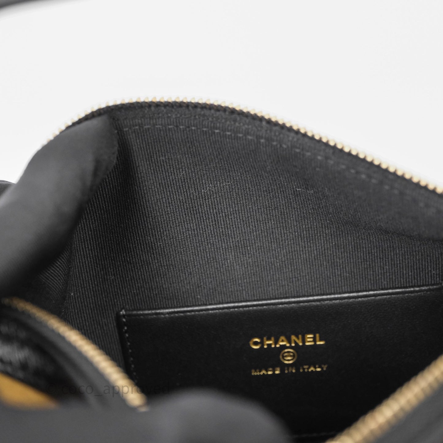 Chanel Hobo with Chain Brown Suede/ Black Calfskin Gold Hardware