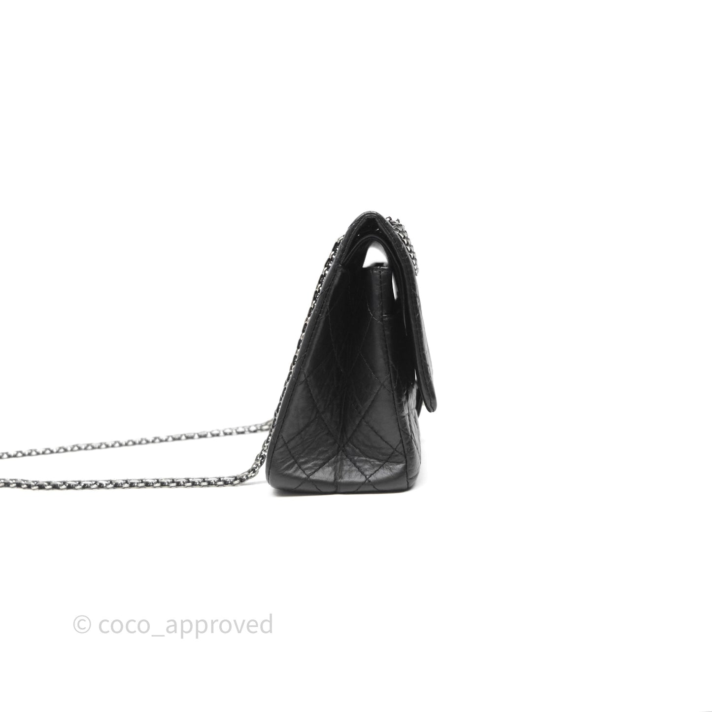 Chanel Quilted Reissue 226 Aged Calfskin Black Ruthenium Hardware