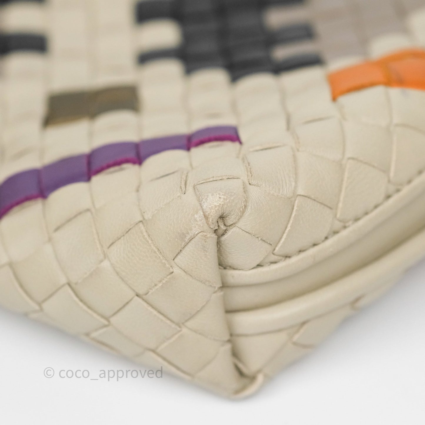 Bottega Veneta Nodini Crossbody Bag Cement Abstract Nappa Intrecciato