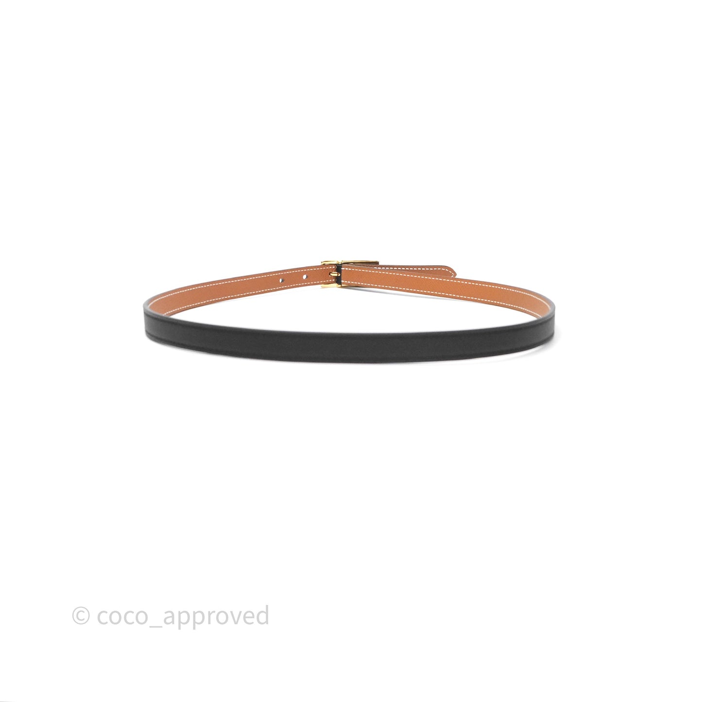 Hermès Swift/Epsom Lucky 15 Belt Gold Hardware