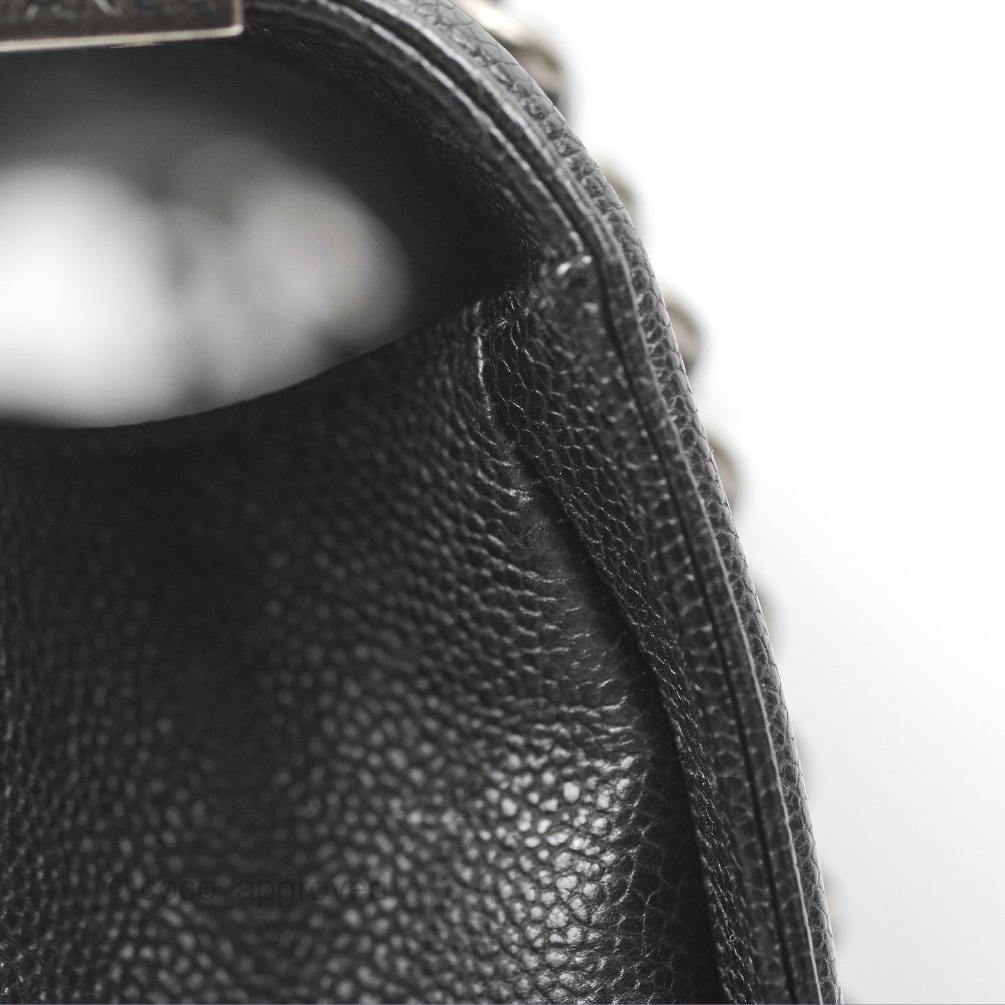 Chanel Quilted New Medium Boy Black Caviar Ruthenium Hardware