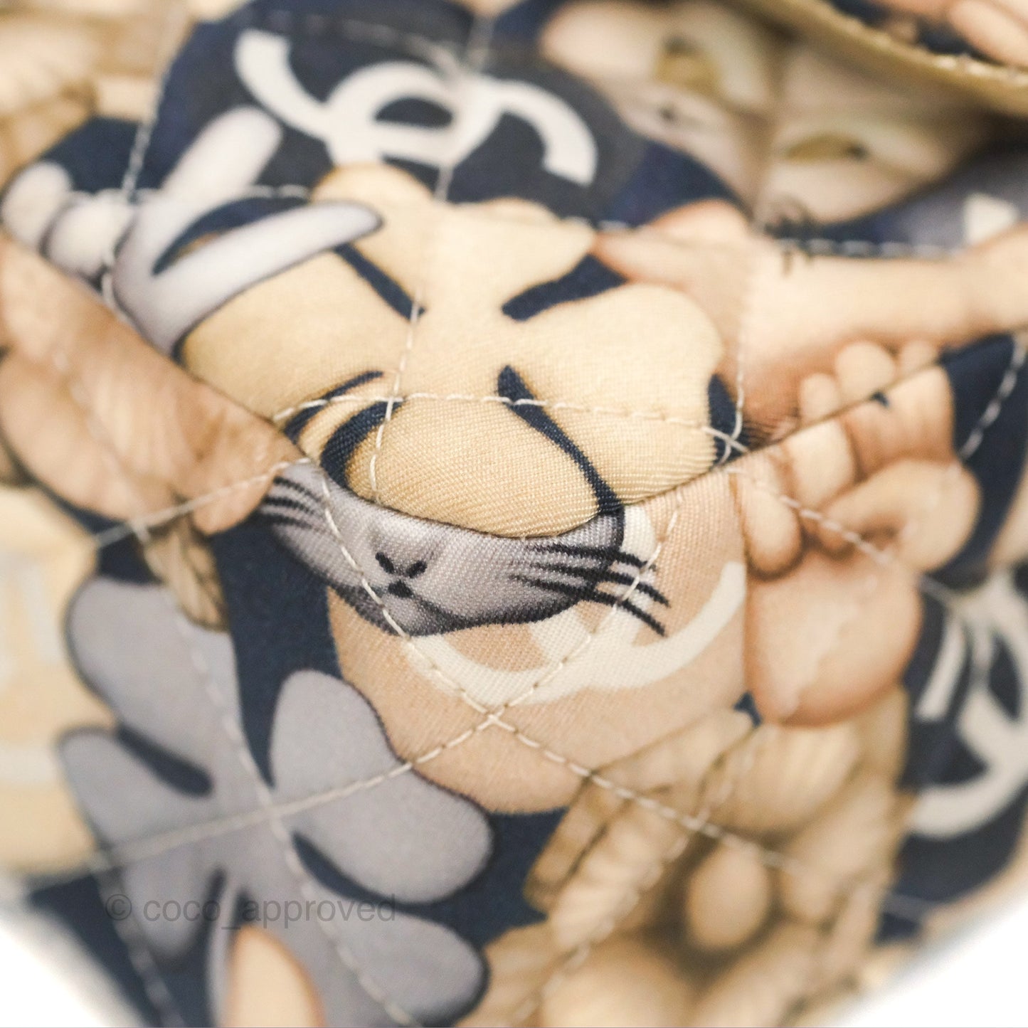 Chanel Cat Emoticon Medium Classic Double Flap Bag Metallic Gold Lambskin Gold Hardware
