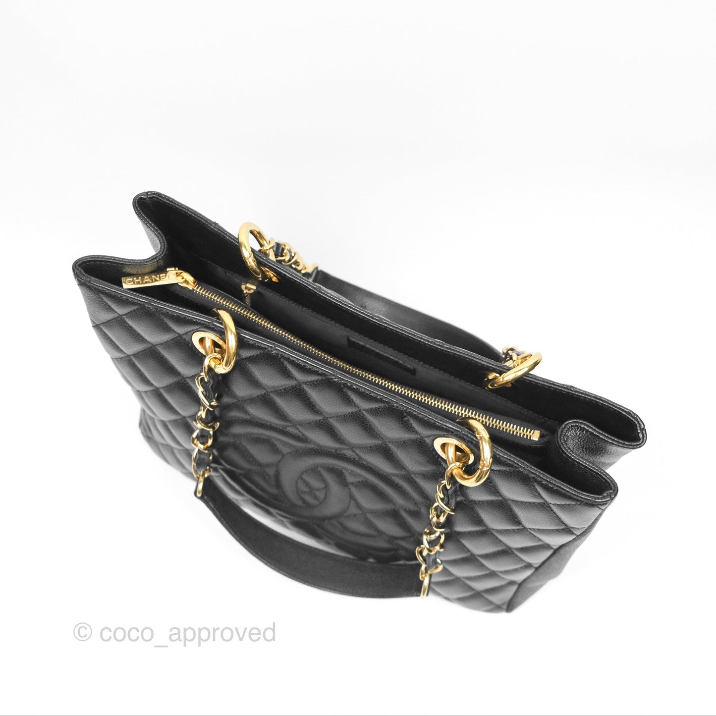 Chanel GST Black Caviar Gold Hardware