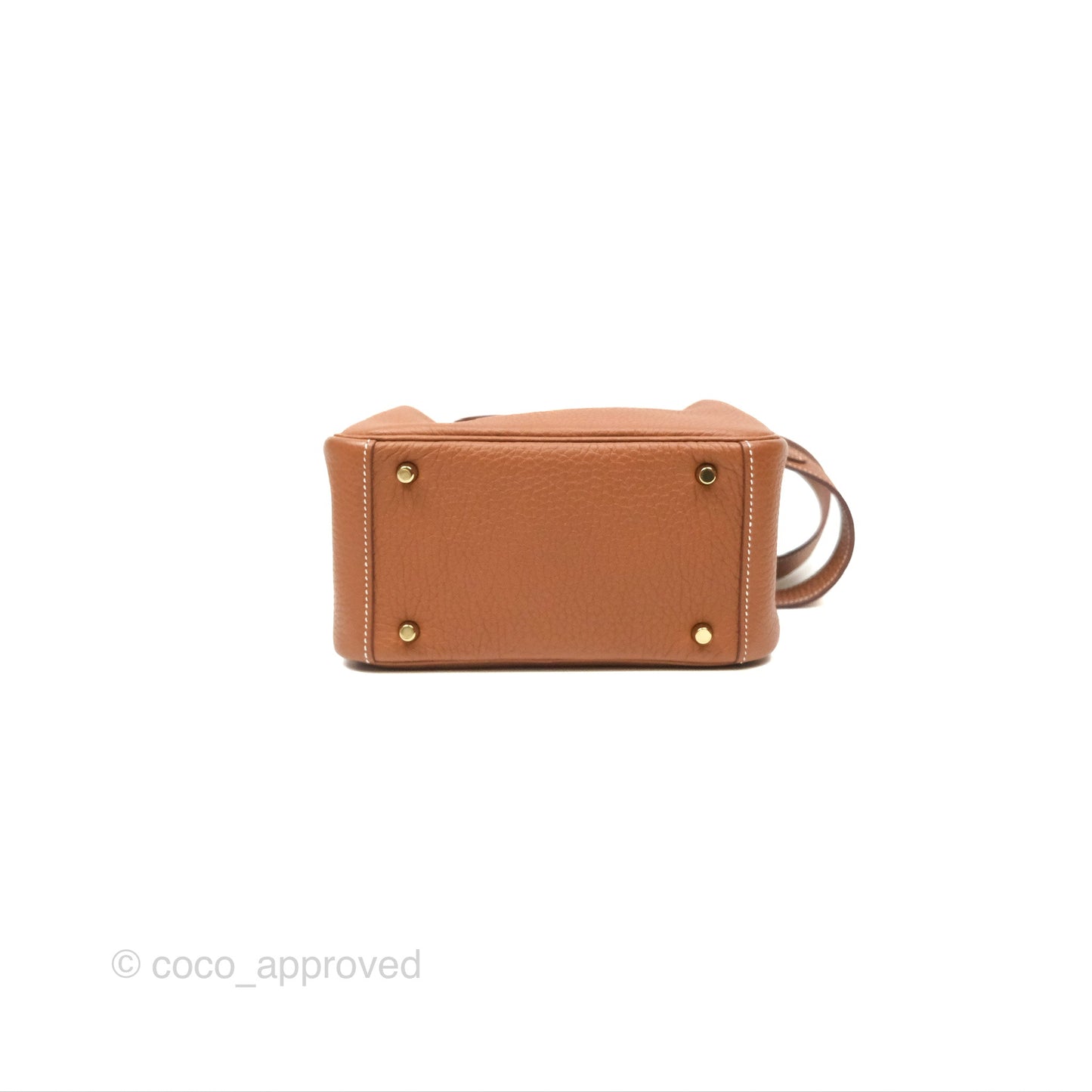 Hermès Mini Lindy 20 Gold Clemence Gold Hardware