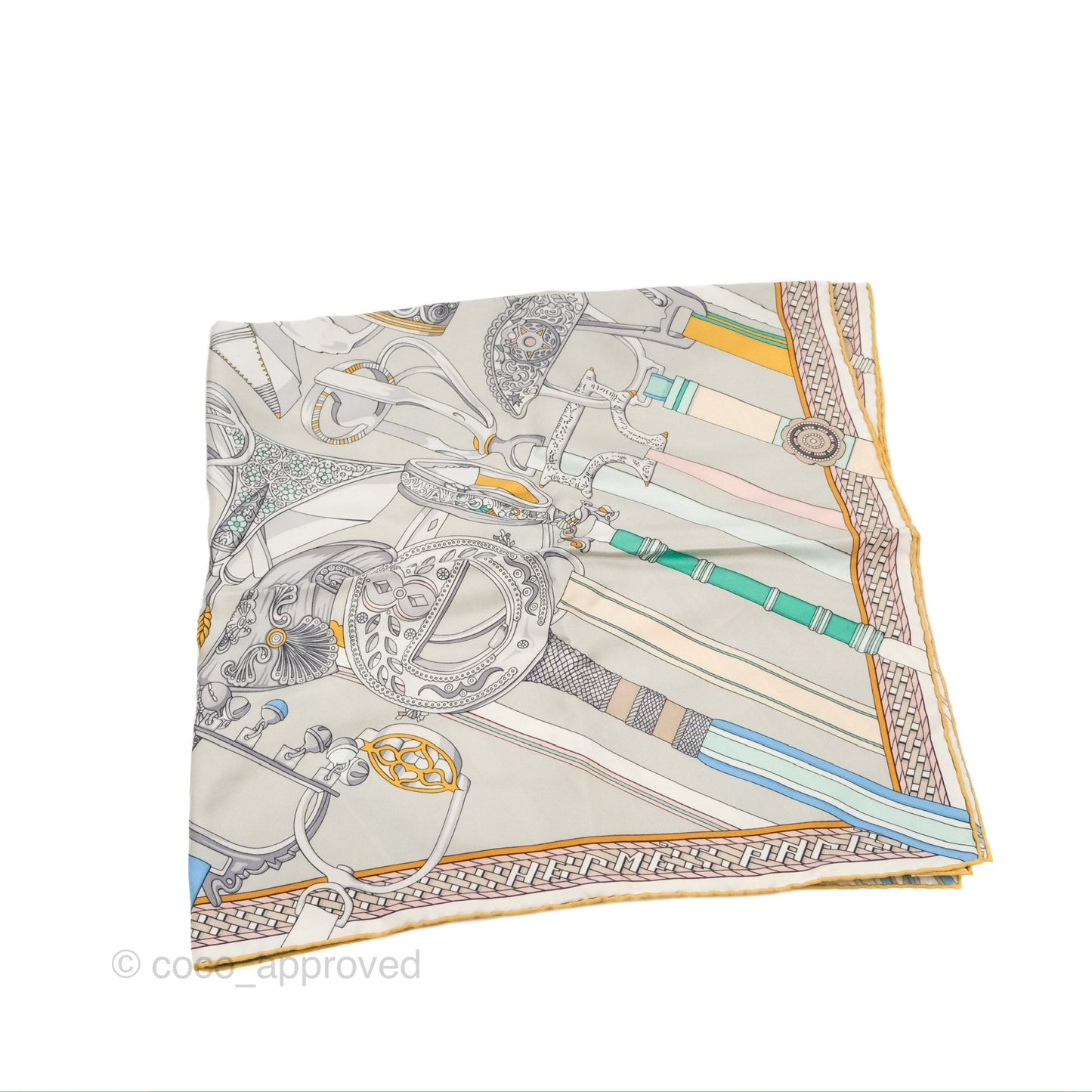 Hermes Concours D'Etriers Silk Scarf 90
