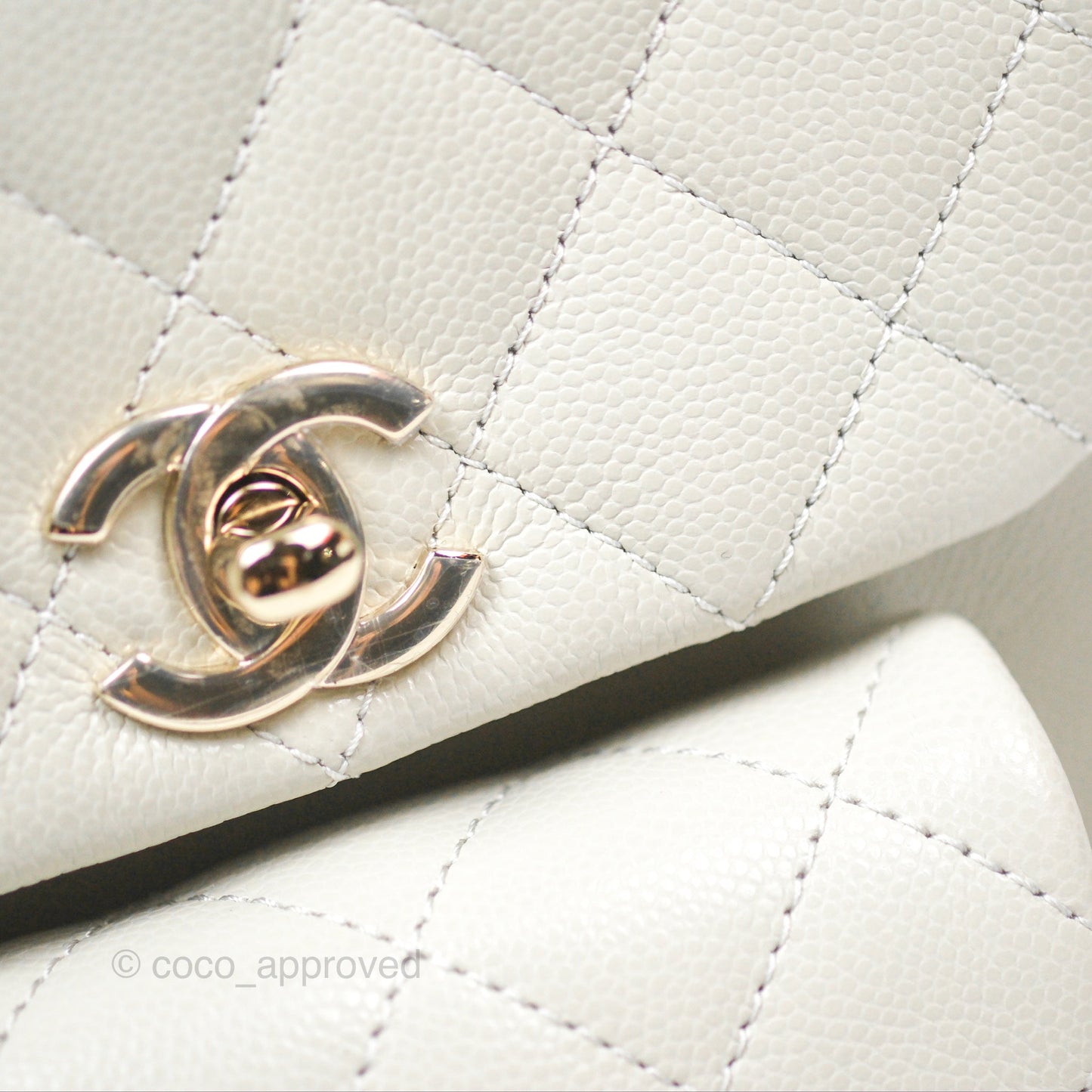 Chanel Small Duma Backpack Caviar Pale Grey Gold Hardware 23K