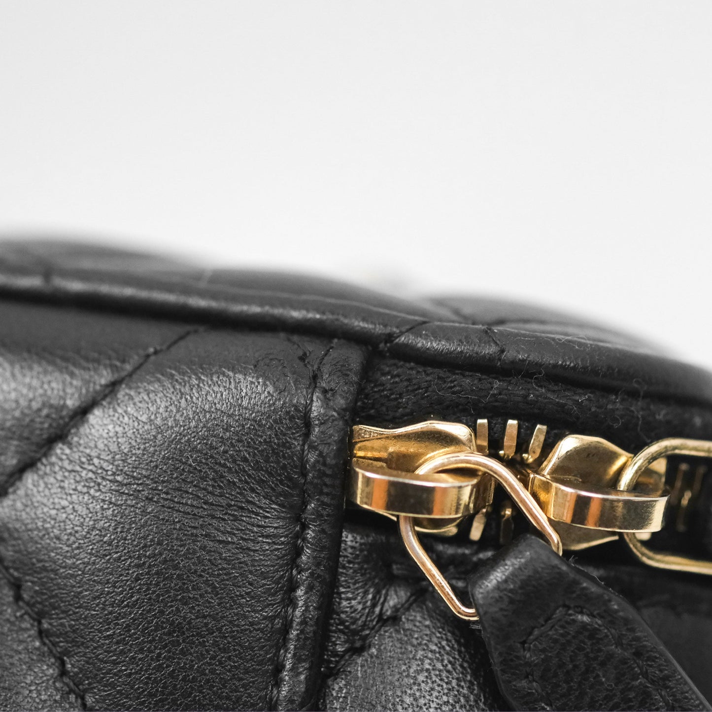 Chanel Vanity Rectangular Black Lambskin Gold Hardware