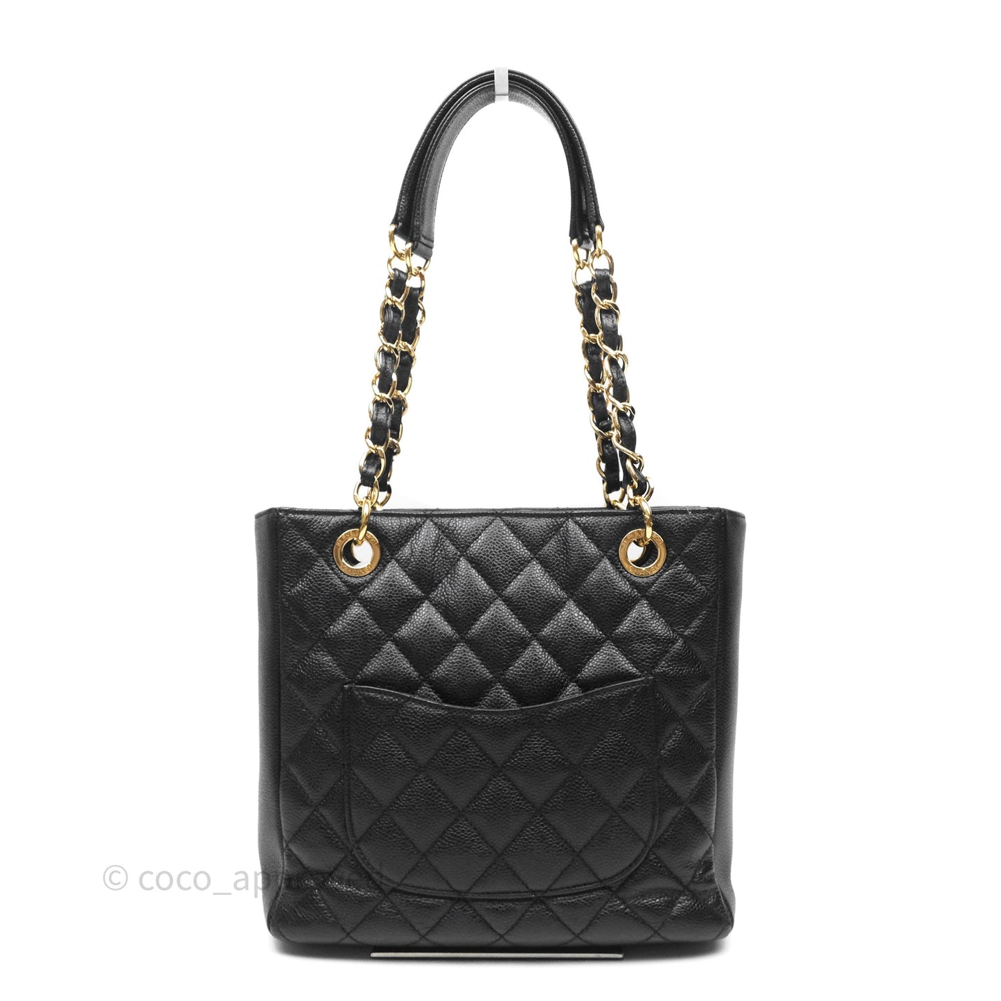 Chanel Vertical GST Black Caviar Gold Hardware