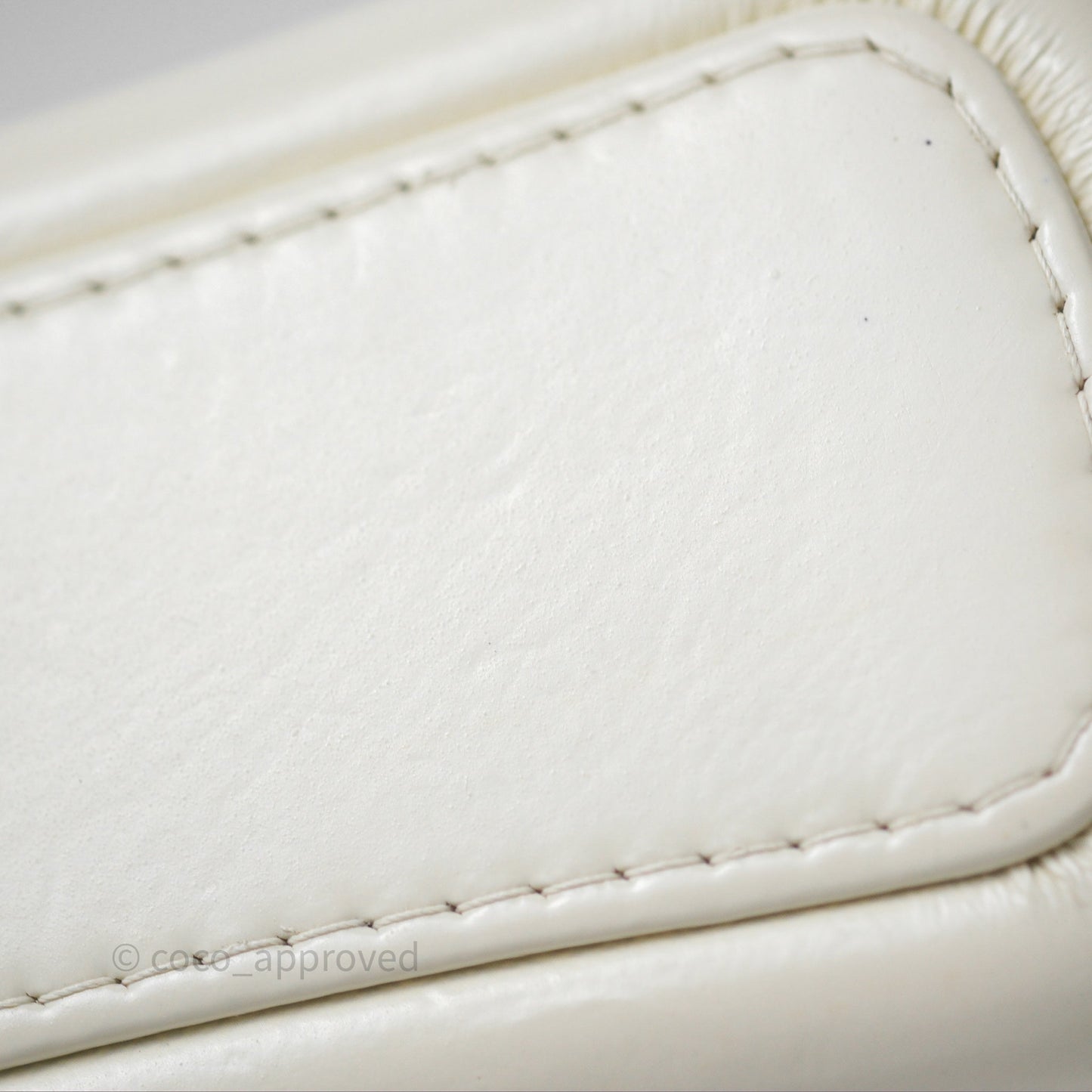 Chanel Small Gabrielle Hobo White Patent Goatskin Mixed Hardware