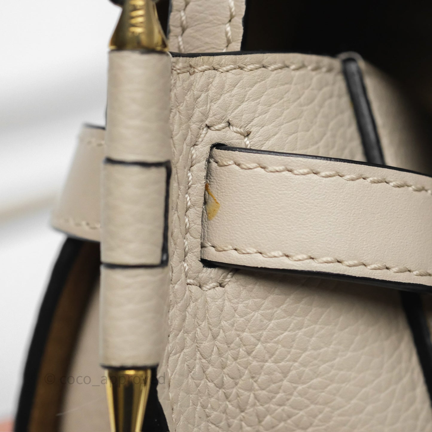 Loewe Mini Dual Gate Bag Sand Grain Calfskin