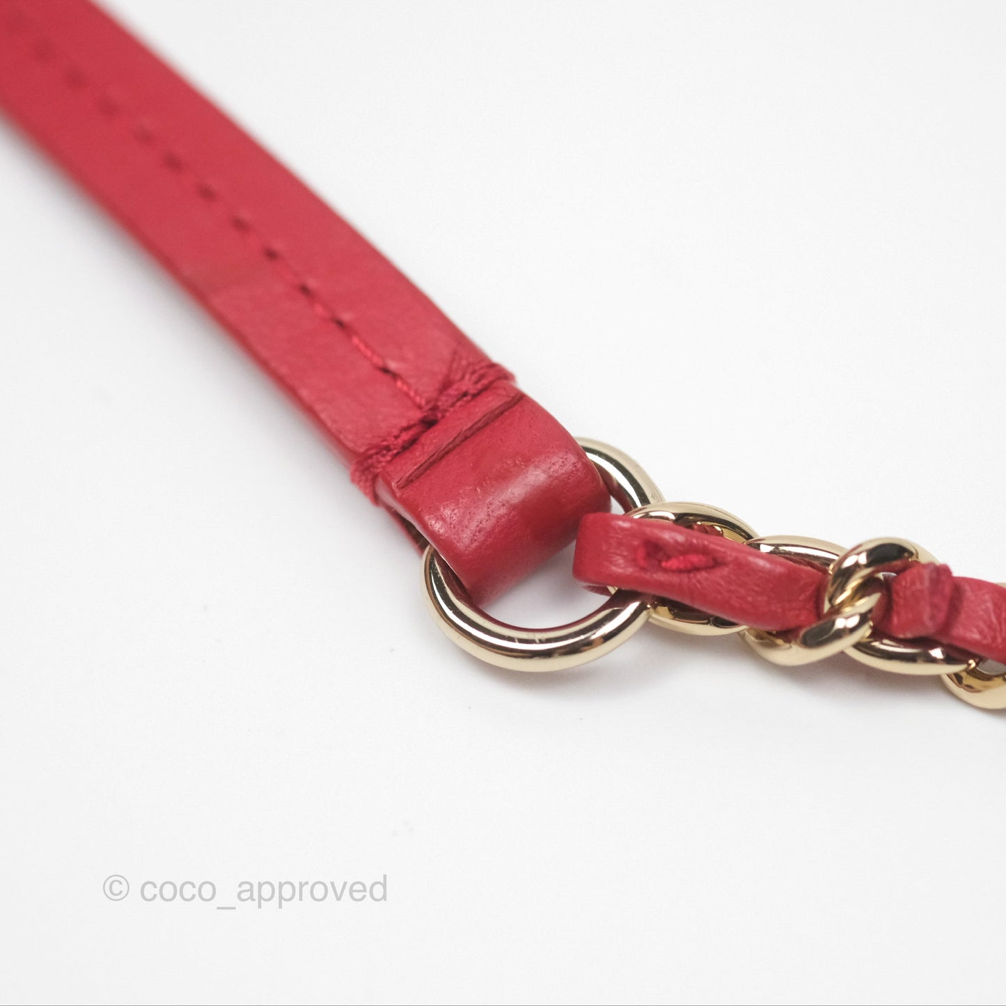Chanel Easy Carry Flap Bag With Handle Red Lambskin Gold Hardware