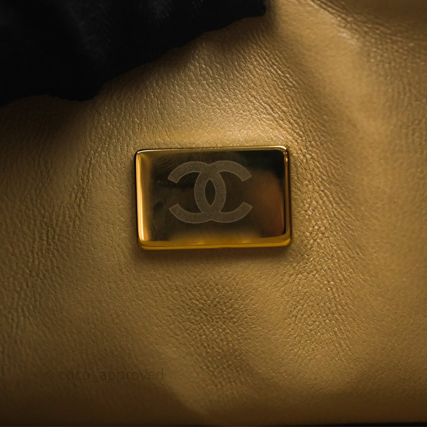 Chanel Classic M/L Medium Flap Quilted Dark Beige Caviar Gold Hardware