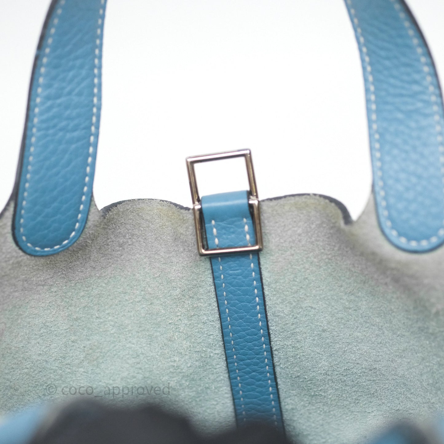 Hermès Picotin 18 Blue Jean 75 Clemence Palladium Hardware