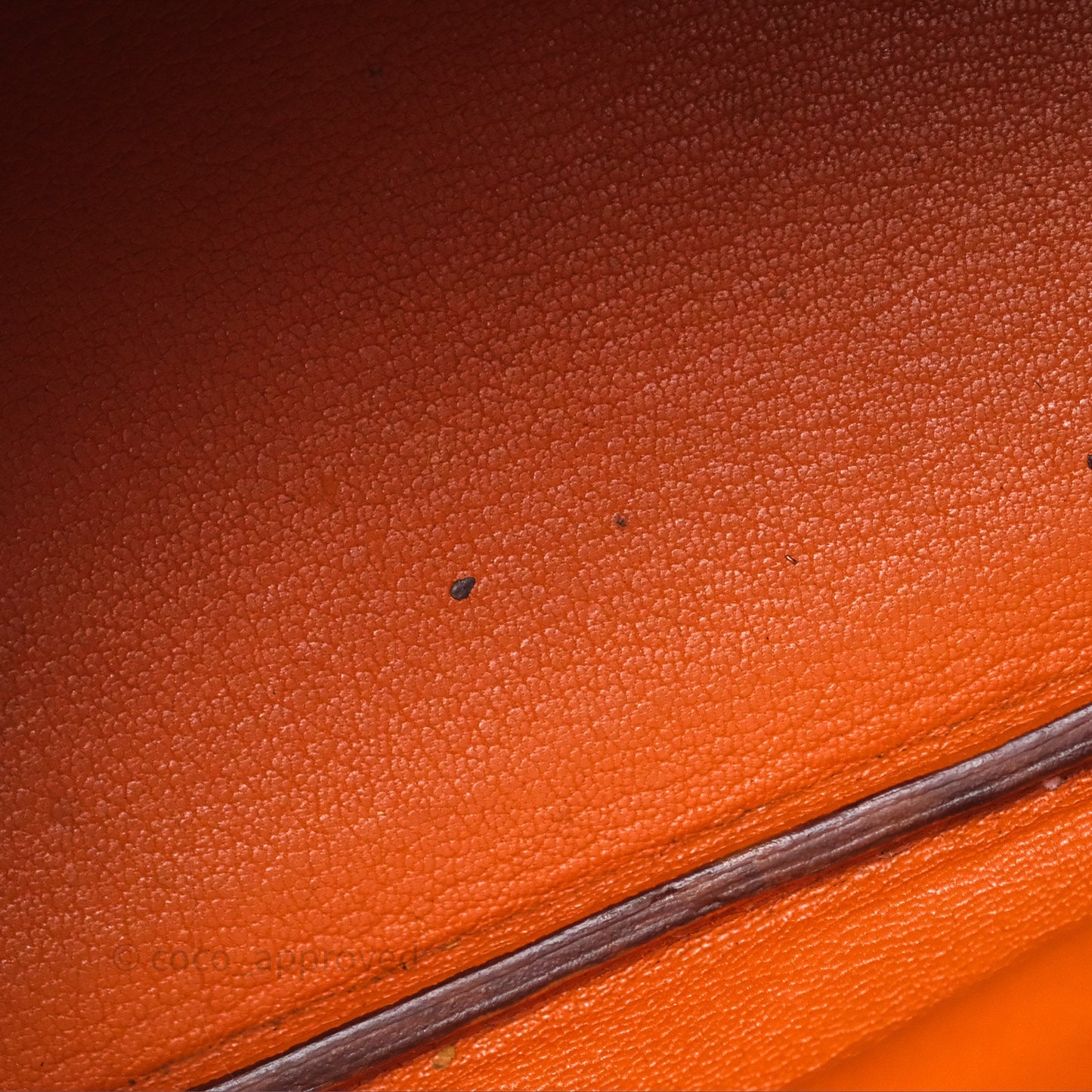 Hermès Birkin 30 Retourne Orange Epsom Palladium Hardware