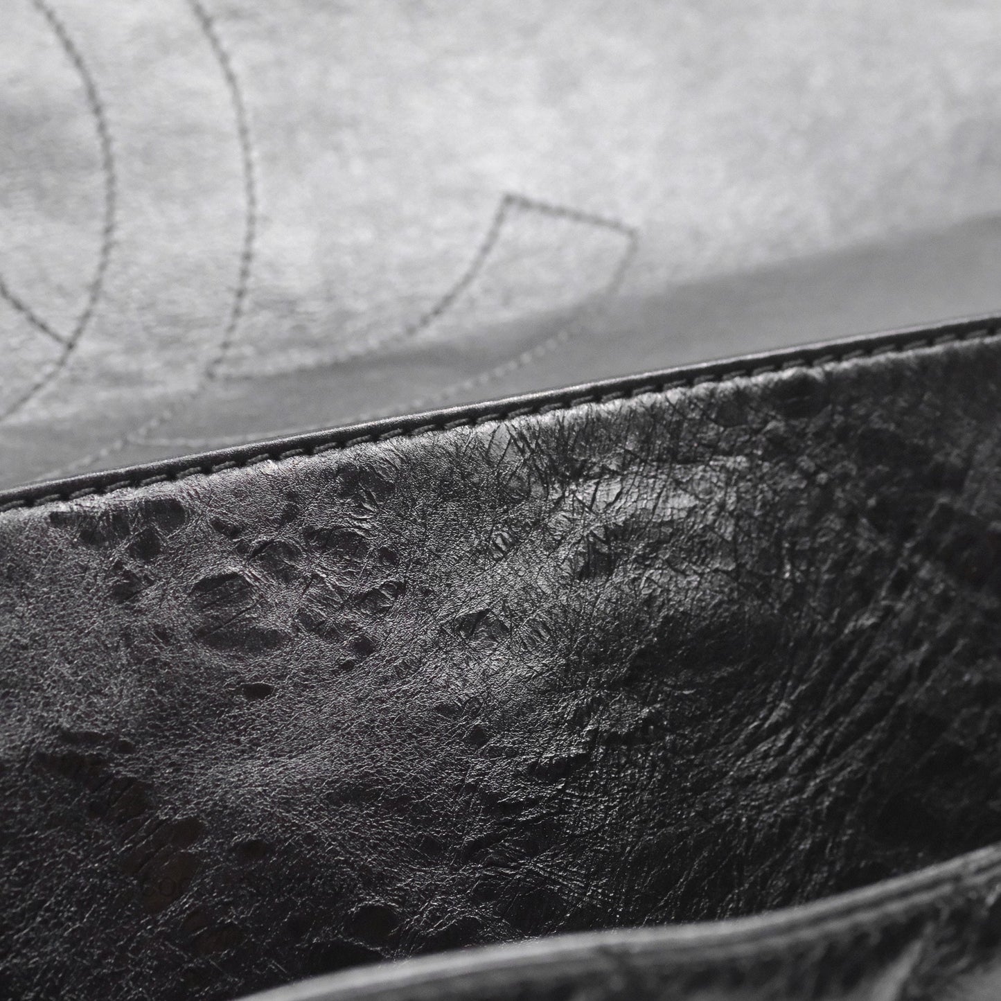 Chanel 228 Reissue Flap Quilted Black Crumpled Calfskin Ruthenium Hardware