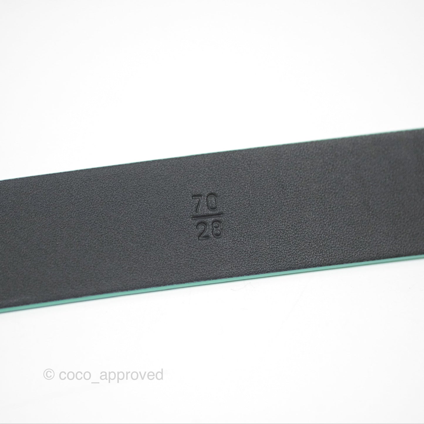 Chanel Calfskin CC Turn Lock Belt Turquoise 18C