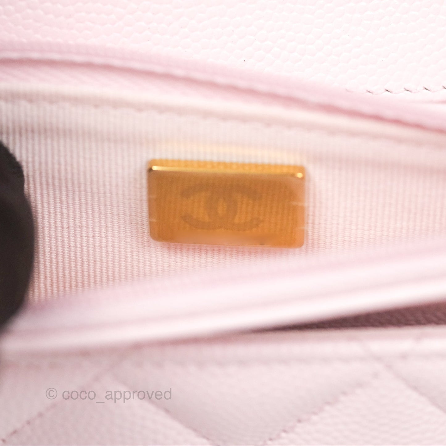 Chanel Classic Quilted Wallet On Chain WOC Sakura Pink Caviar Gold Hardware