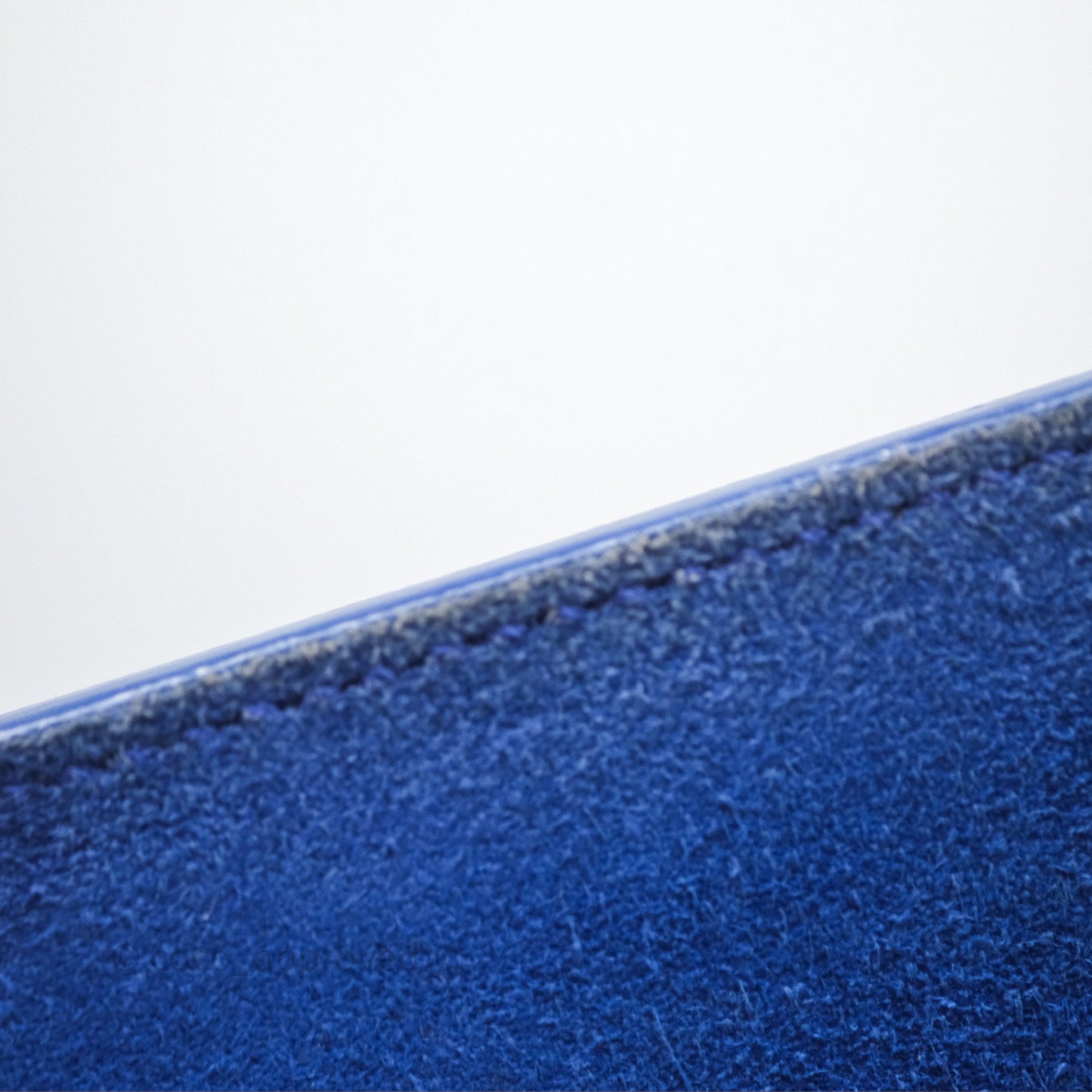 Saint Laurent Large Belle De Jour Clutch Blue Patent