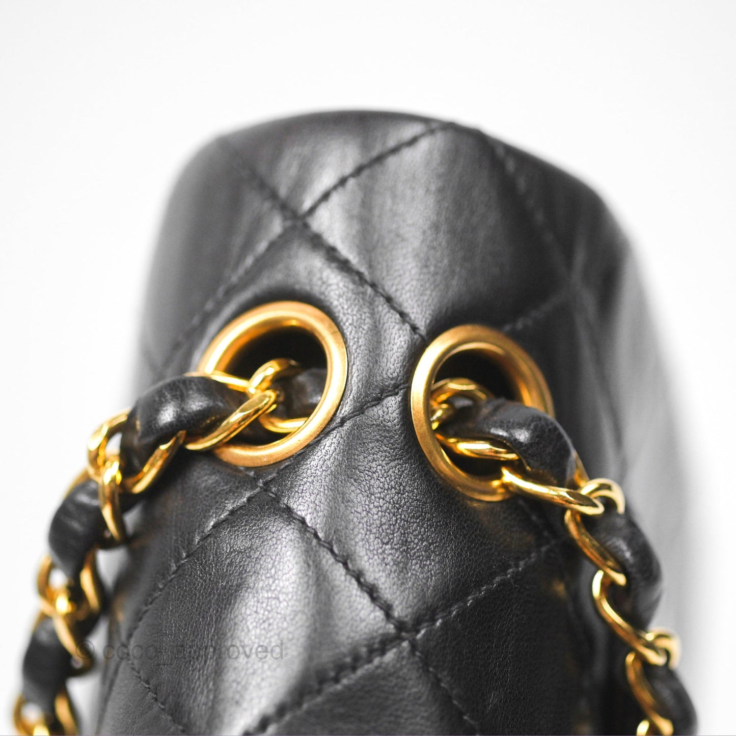 Chanel Classic Vintage Small Flap Black Lambskin 24K Gold Hardware