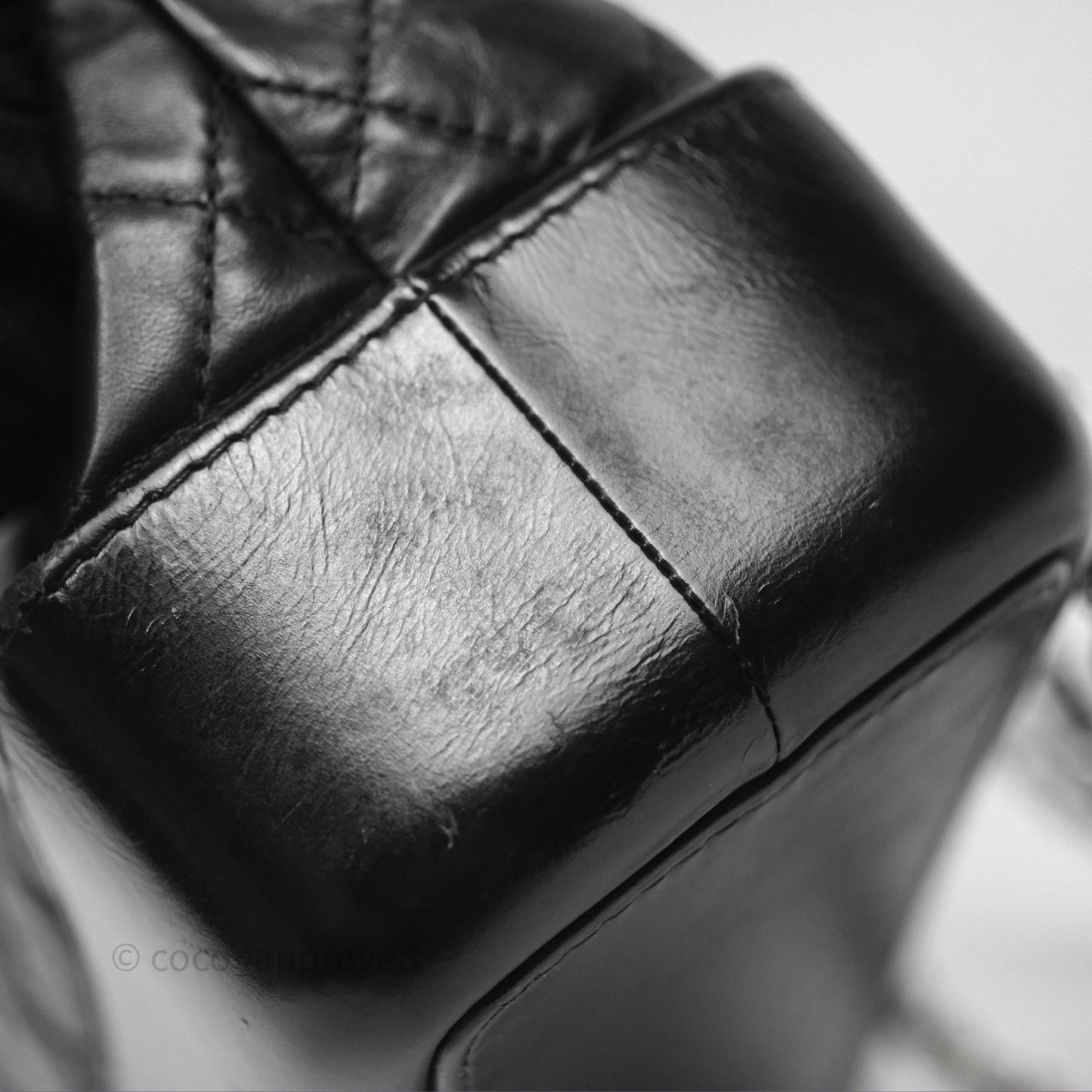 Chanel Small Gabrielle Backpack Black Aged Calfskin