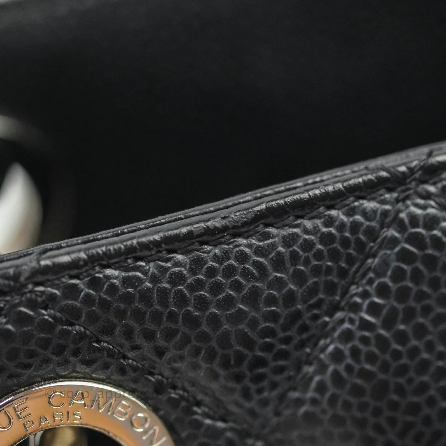 Chanel GST XL Black Caviar Silver Hardware