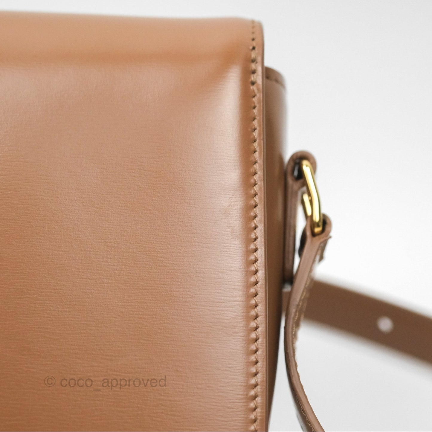 Celine Teen Triomphe Bag Shiny Calfskin Bronze