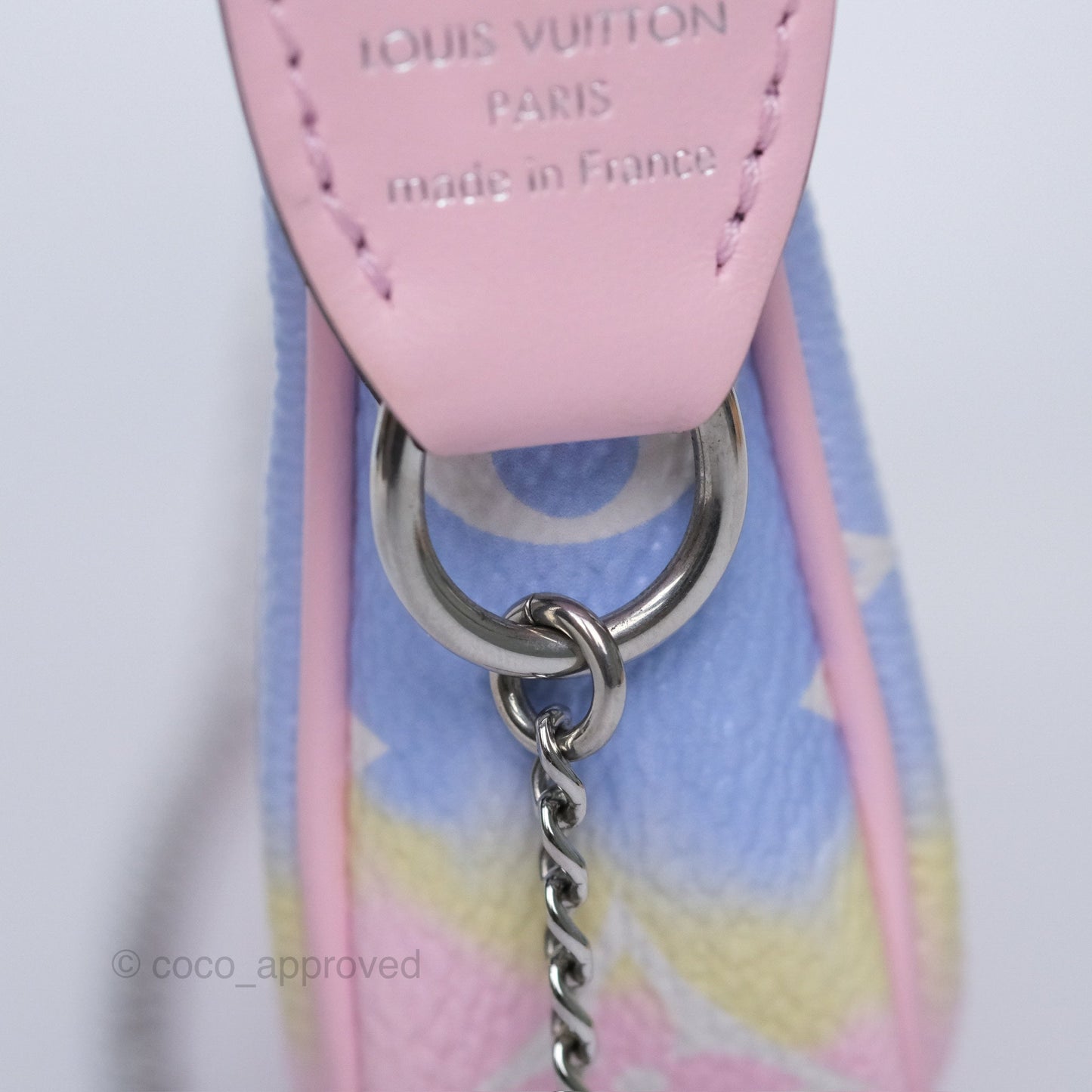 Louis Vuitton Mini Pochette Accessories Escale Pastel Monogram