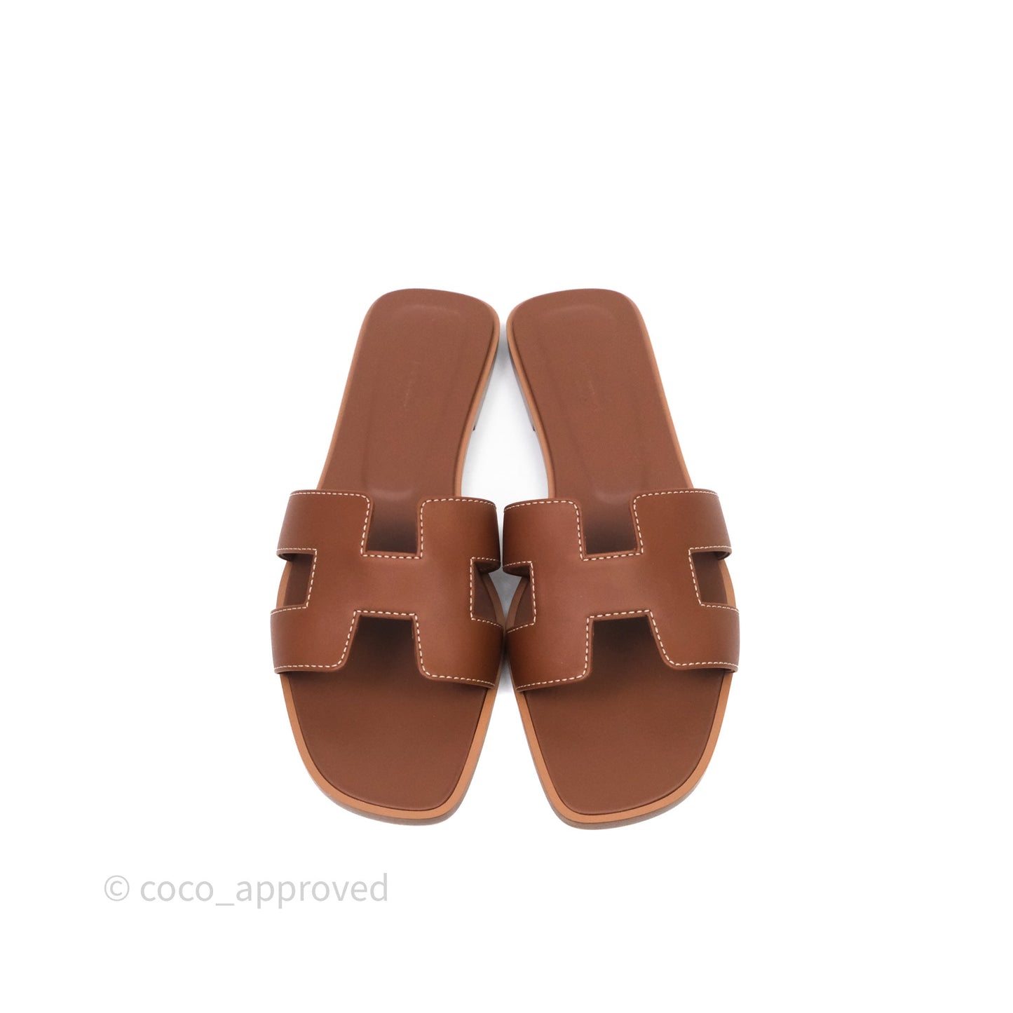 Hermès Oran Sandals Gold Size 38