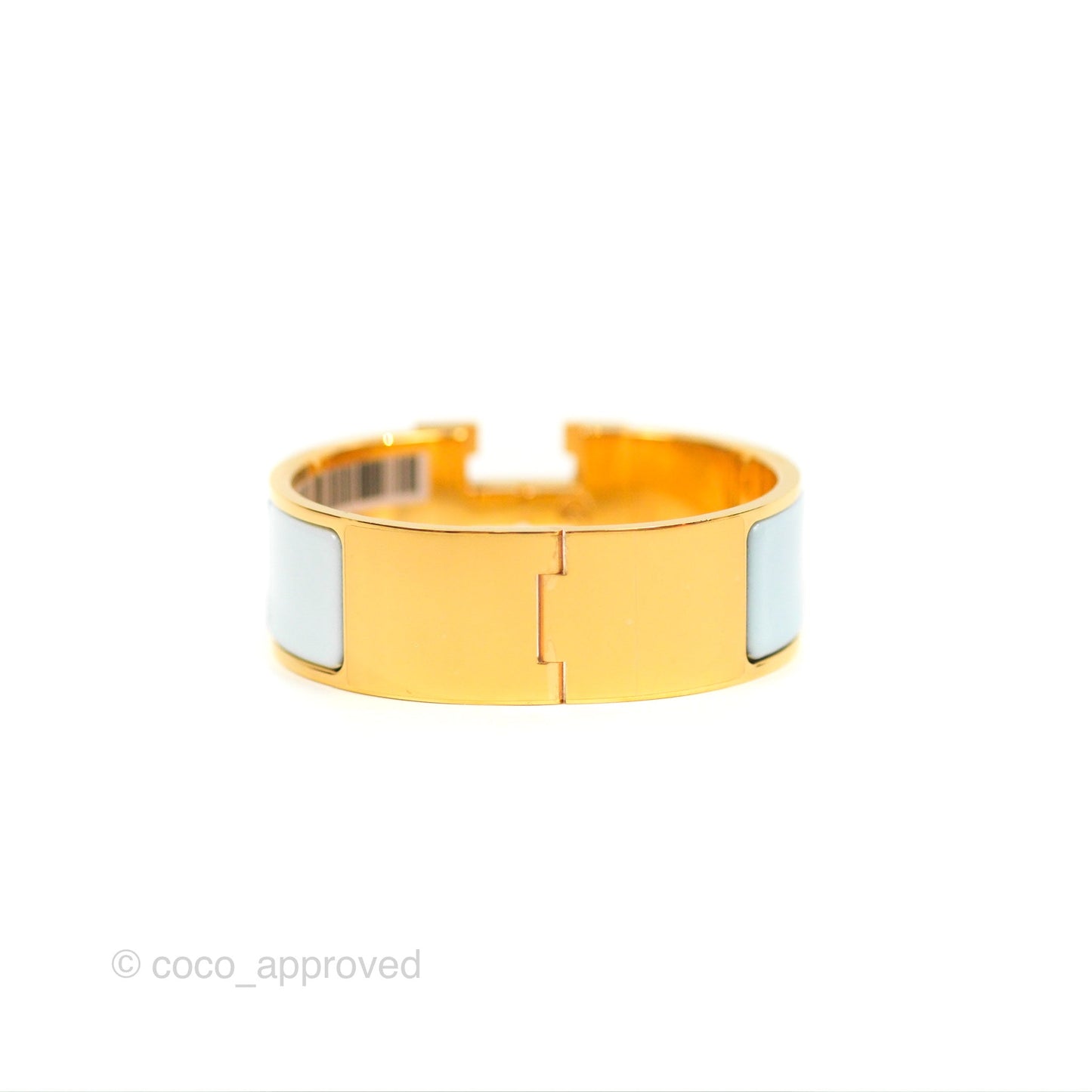 Hermès Clic Clac H Rainbow Bracelet Blue Gold Hardware PM