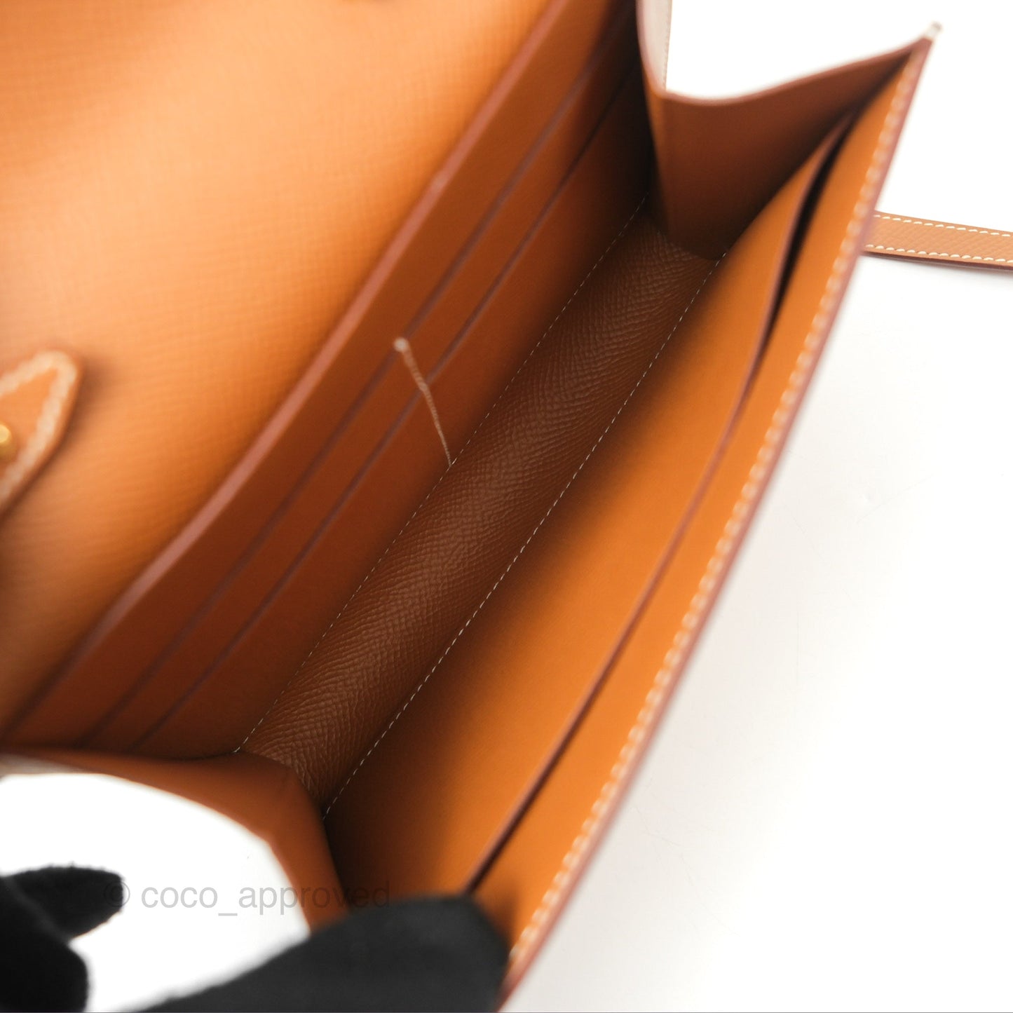 Hermès Clic 12 Wallet Gold Epsom Gold Hardware