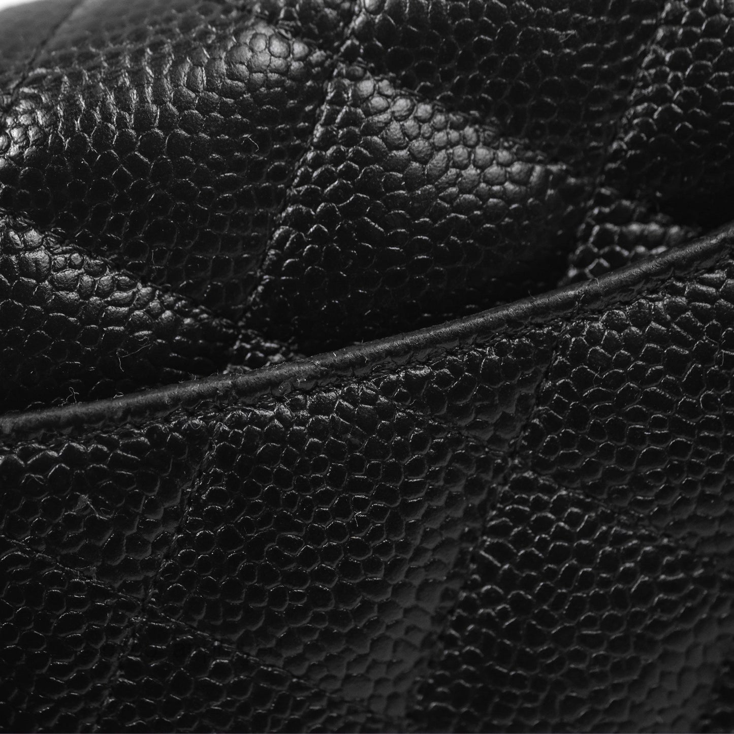 Chanel Quilted Classic WOC Black Caviar Silver Hardware