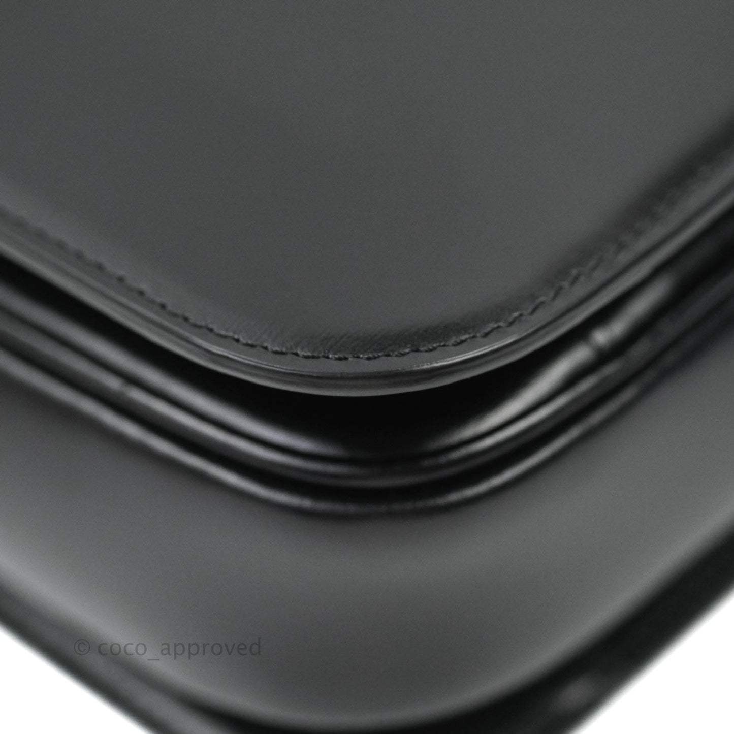 Celine Shiny Calfskin Medium Triomphe Black