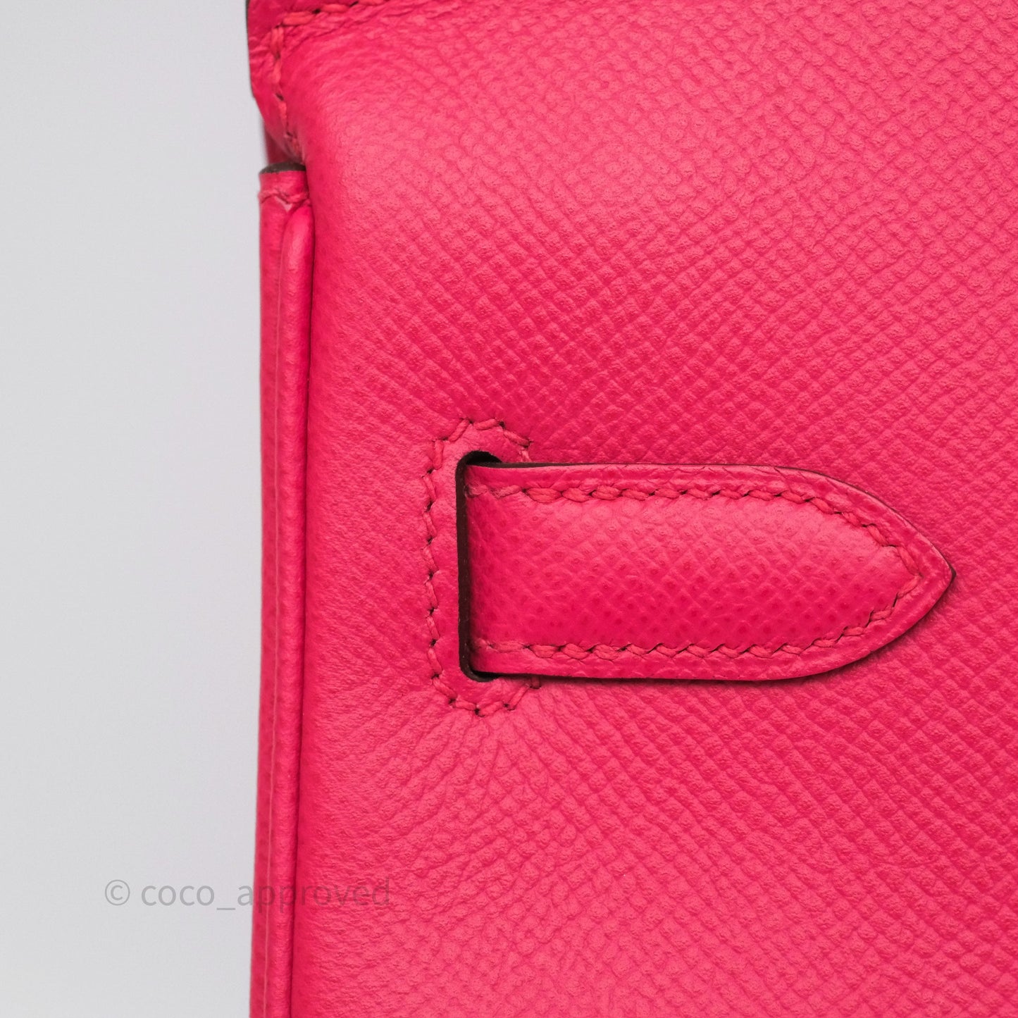 Hermès Birkin Retourne 30 Rose Extreme I6 Epsom Gold Hardware