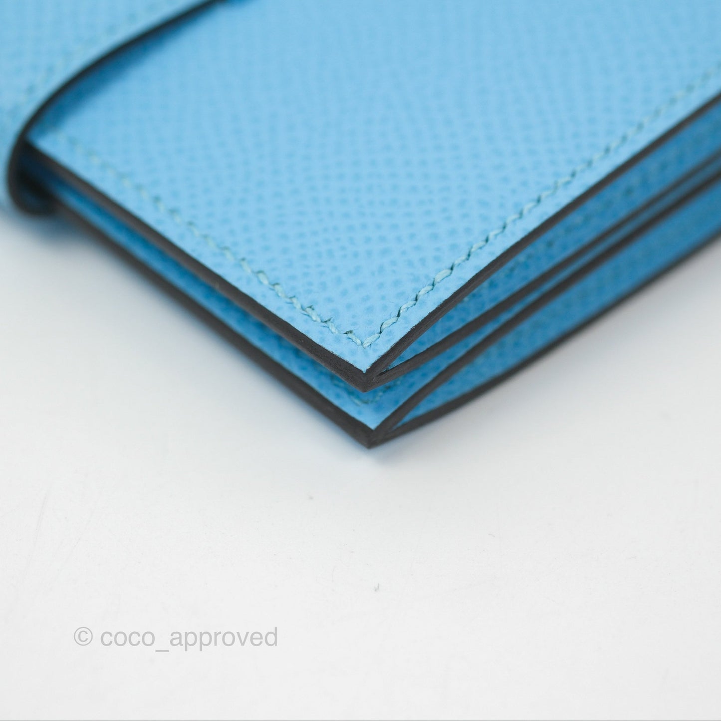 Hermes Bearn Mini Wallet Epsom Bleu Du Nord Palladium Hardware
