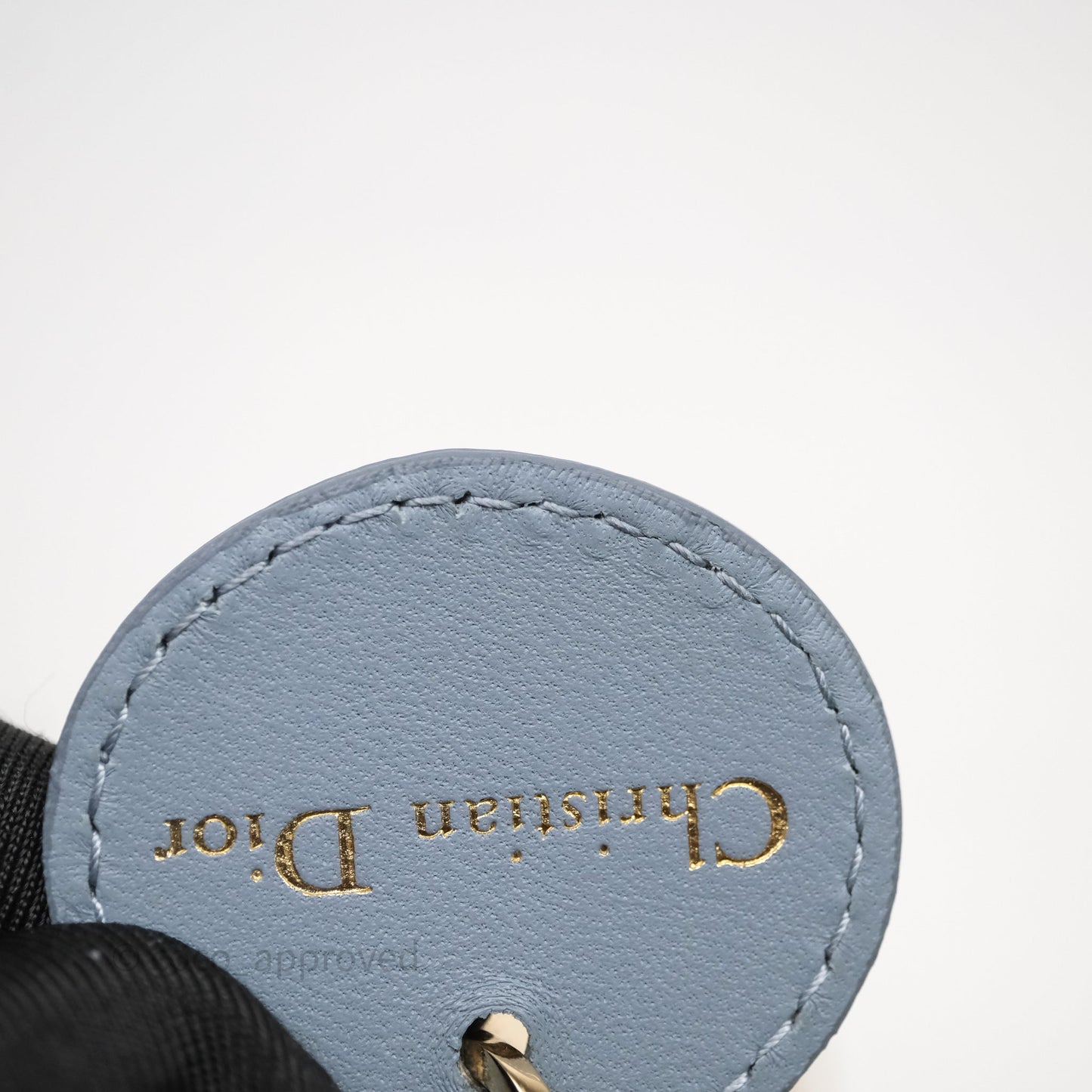 Christian Dior Micro Lady D-Joy Bag Blue Cannage Lambskin Light Gold Hardware