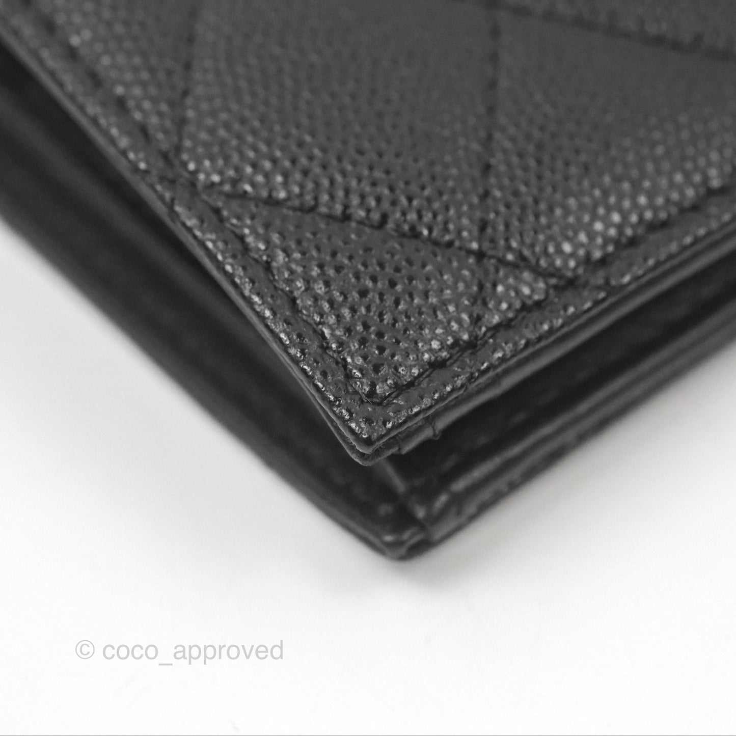 Chanel Small Wallet Black Caviar 23K