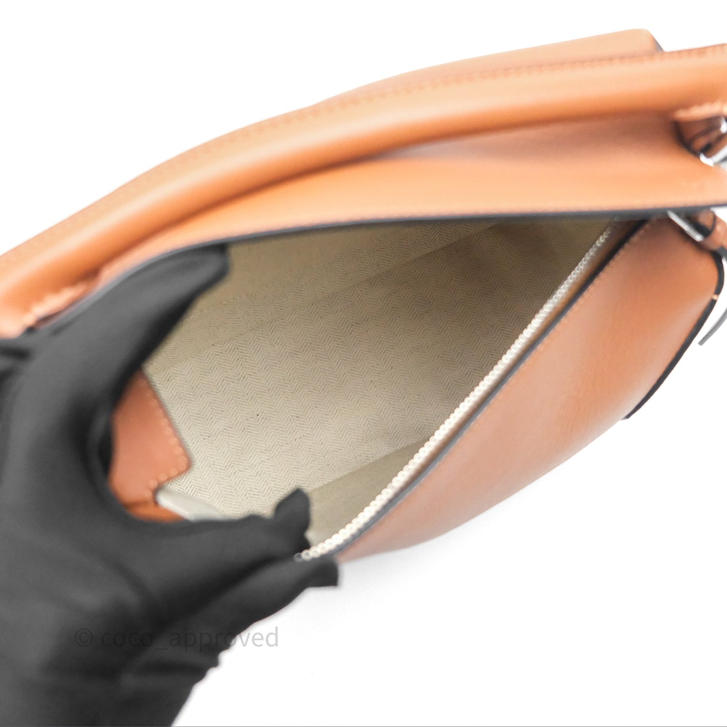 Loewe Small Puzzle Edge Bag in Tan Calfskin