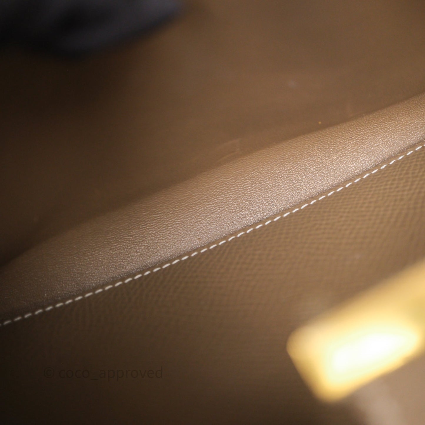 Hermès Constance To Go Wallet Etoupe 18 Epsom Gold Hardware