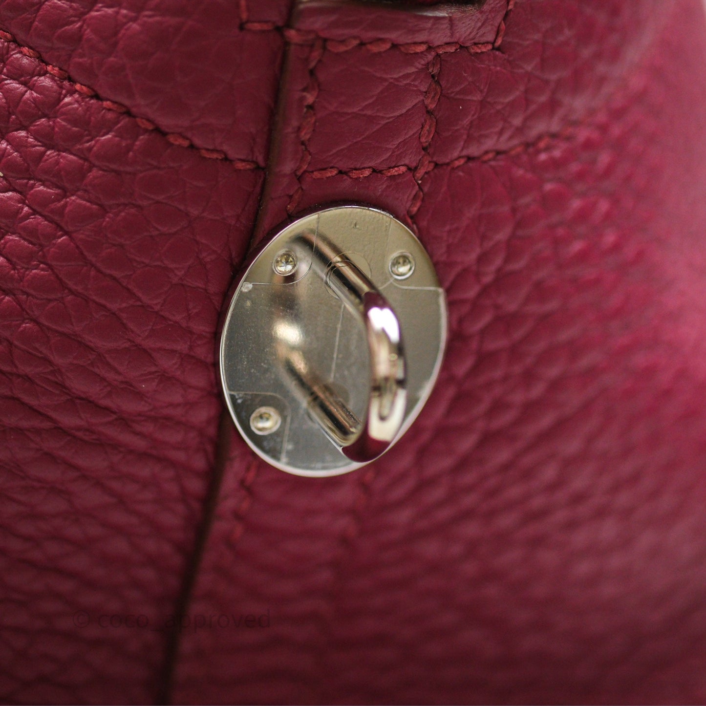 Hermès Bolide 1923 31 Rubis B5 Clemence Palladium Hardware