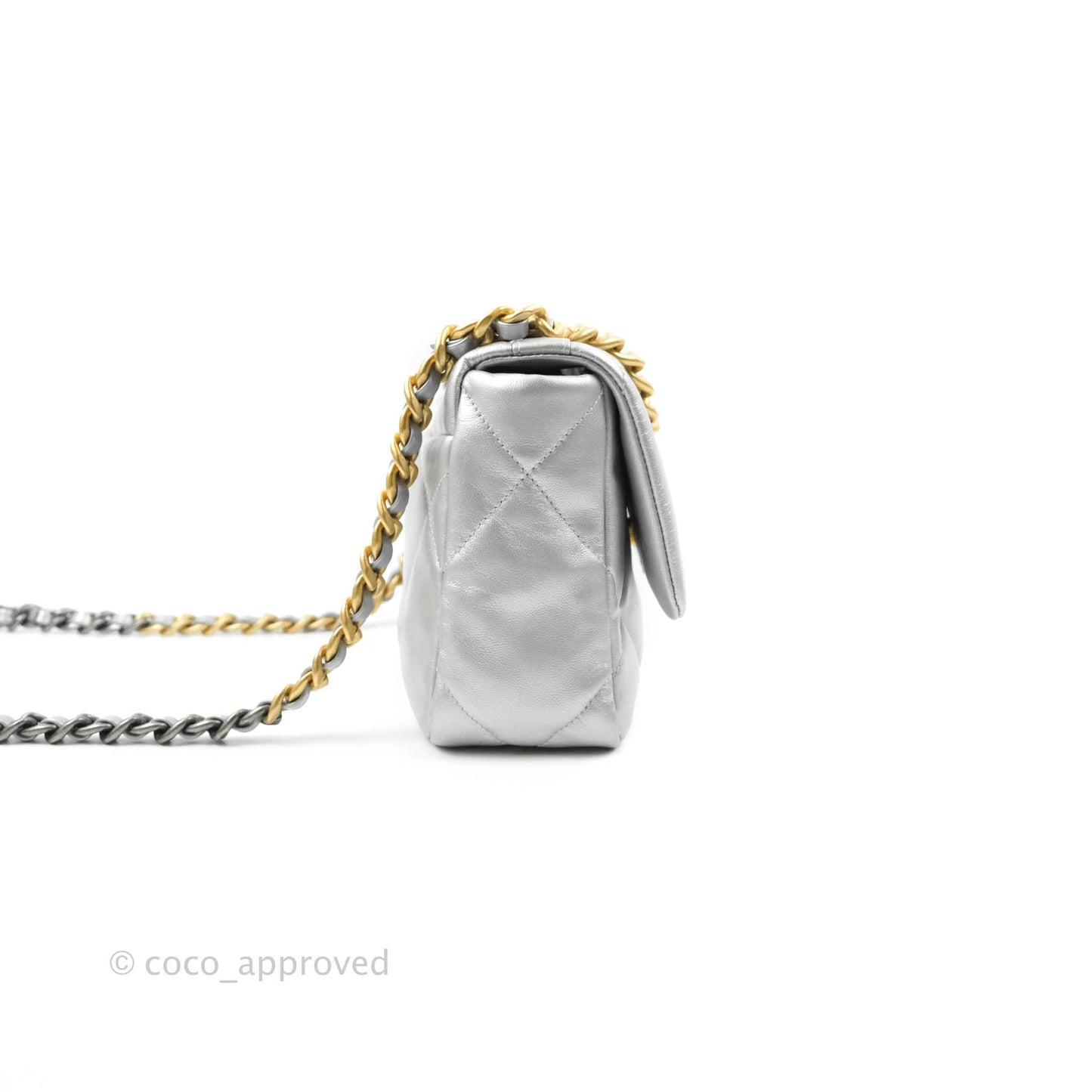 Chanel 19 Small Silver Mixed Hardware 20B