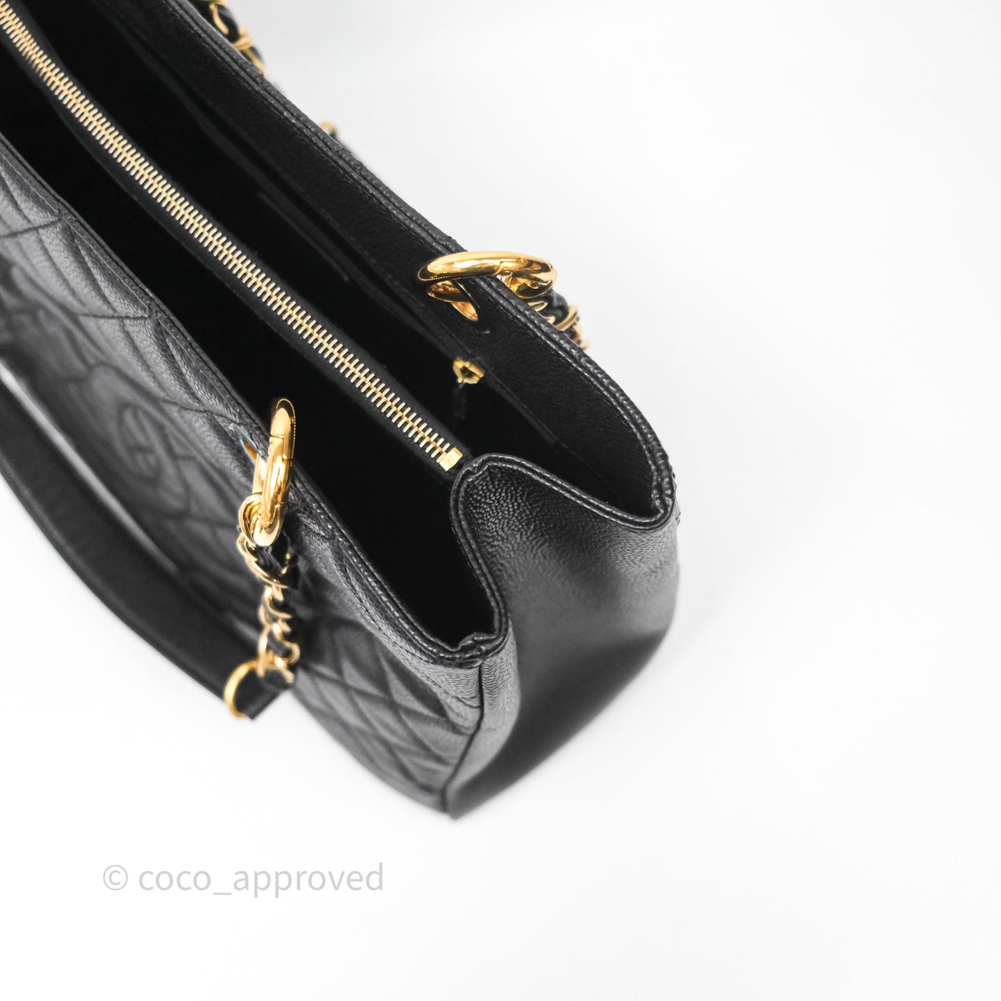 Chanel GST Black Caviar Gold Hardware