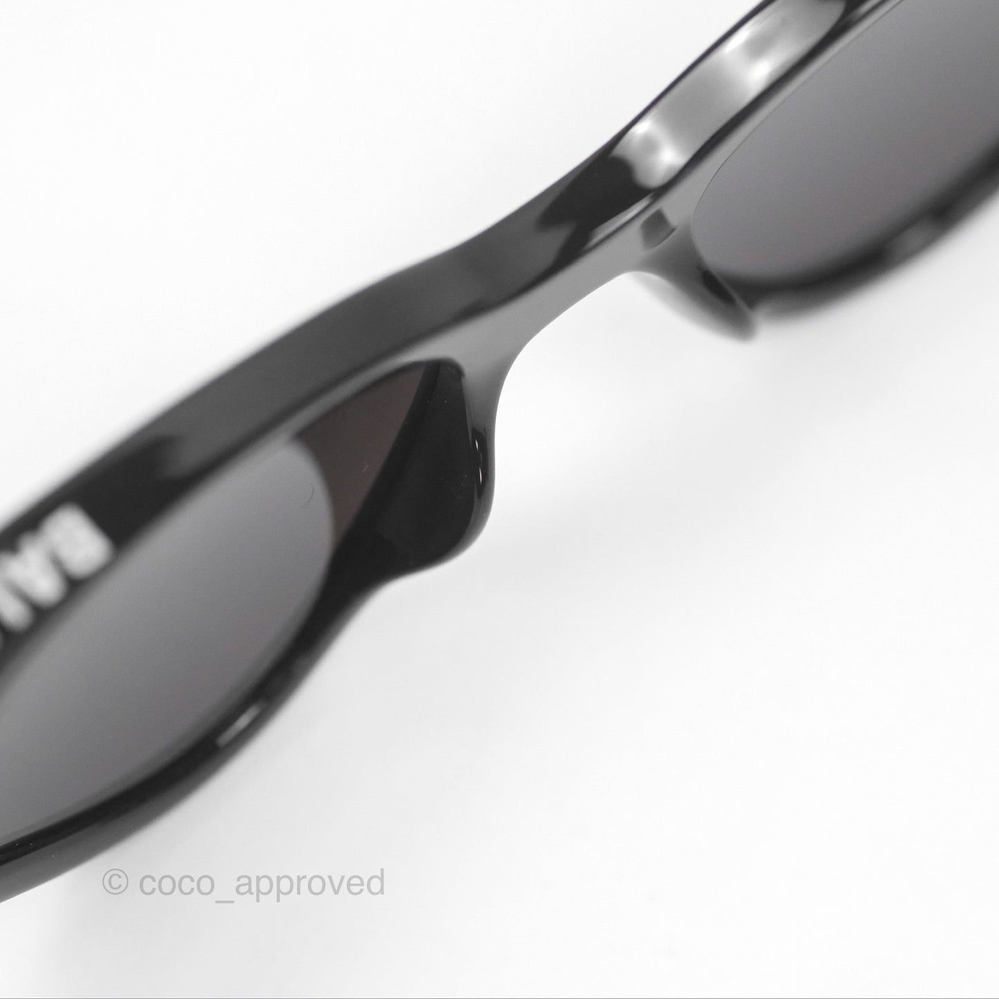 Balenciaga Rim Cat-eye Sunglasses Black
