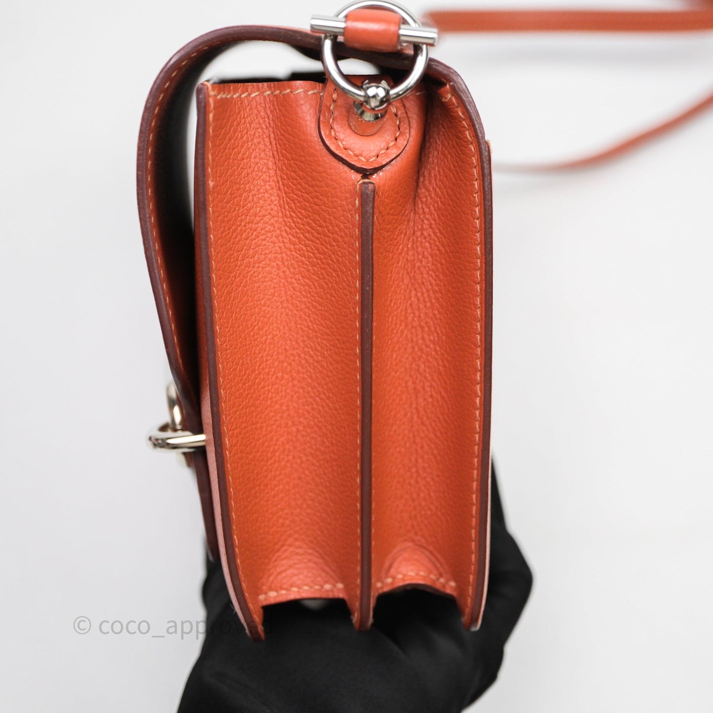 Hermès Roulis Mini 18 Evercolor AH Brush/ Rose Jaipur T5 Palladium Hardware