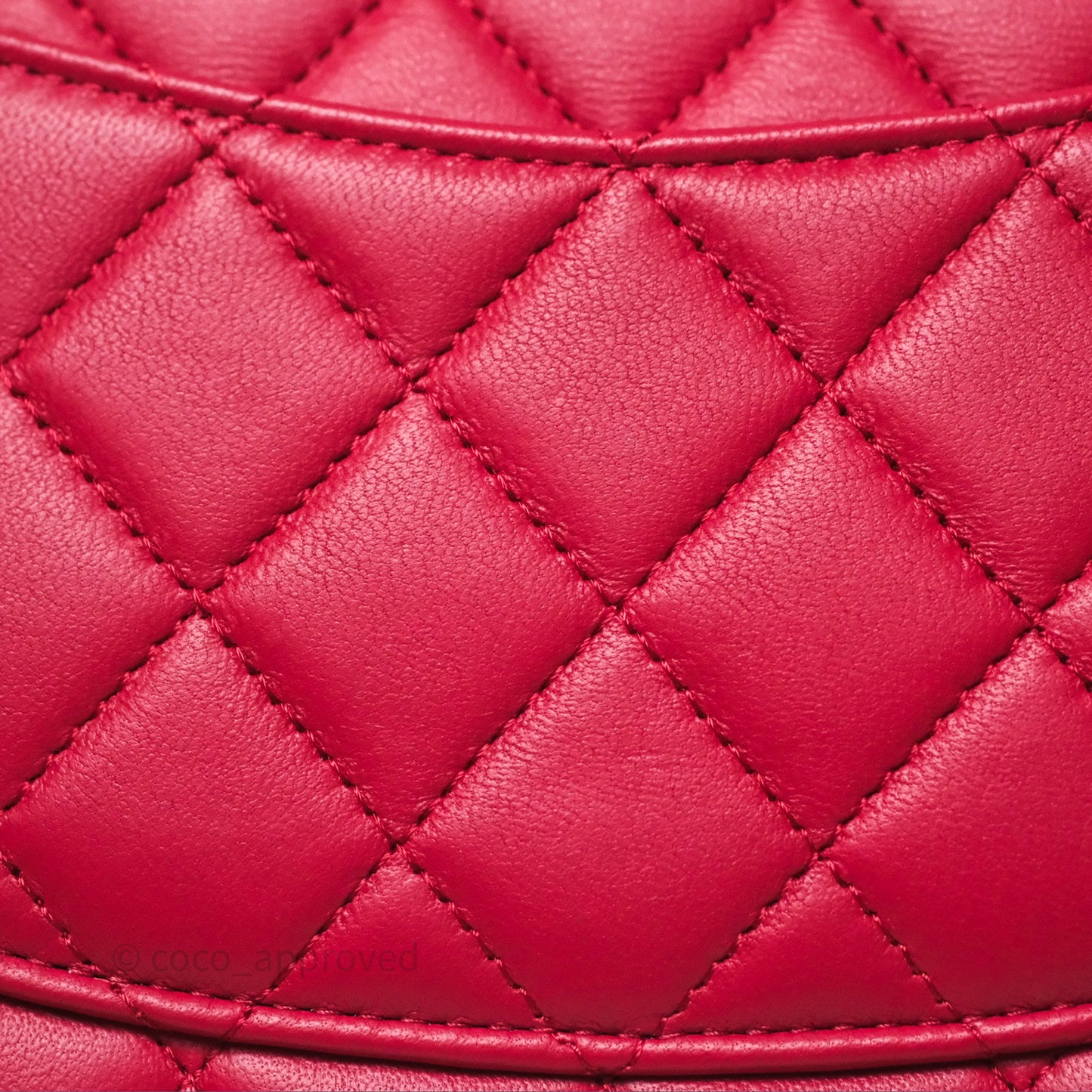 Chanel Top Handle Mini Rectangular Flap Red Lambskin Gold Hardware